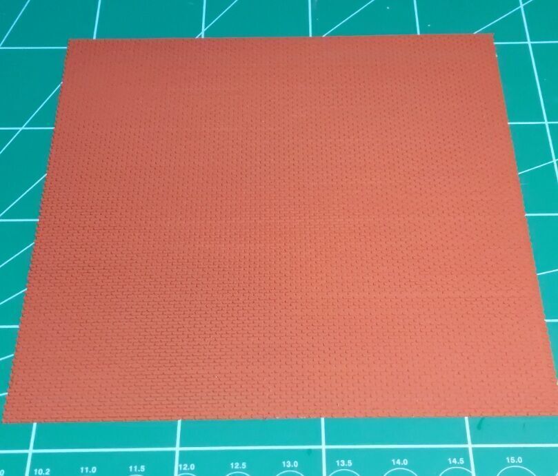 H0 scale Flexible bricks mat - FDM 3D print model_1