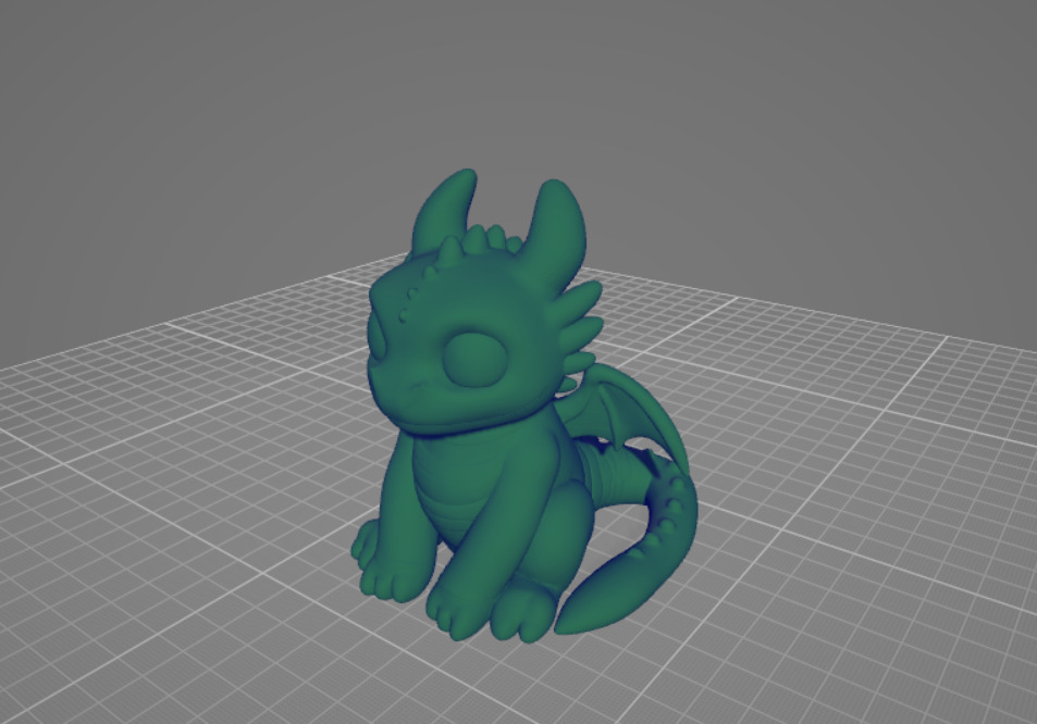 cute toothless 3D print model_1