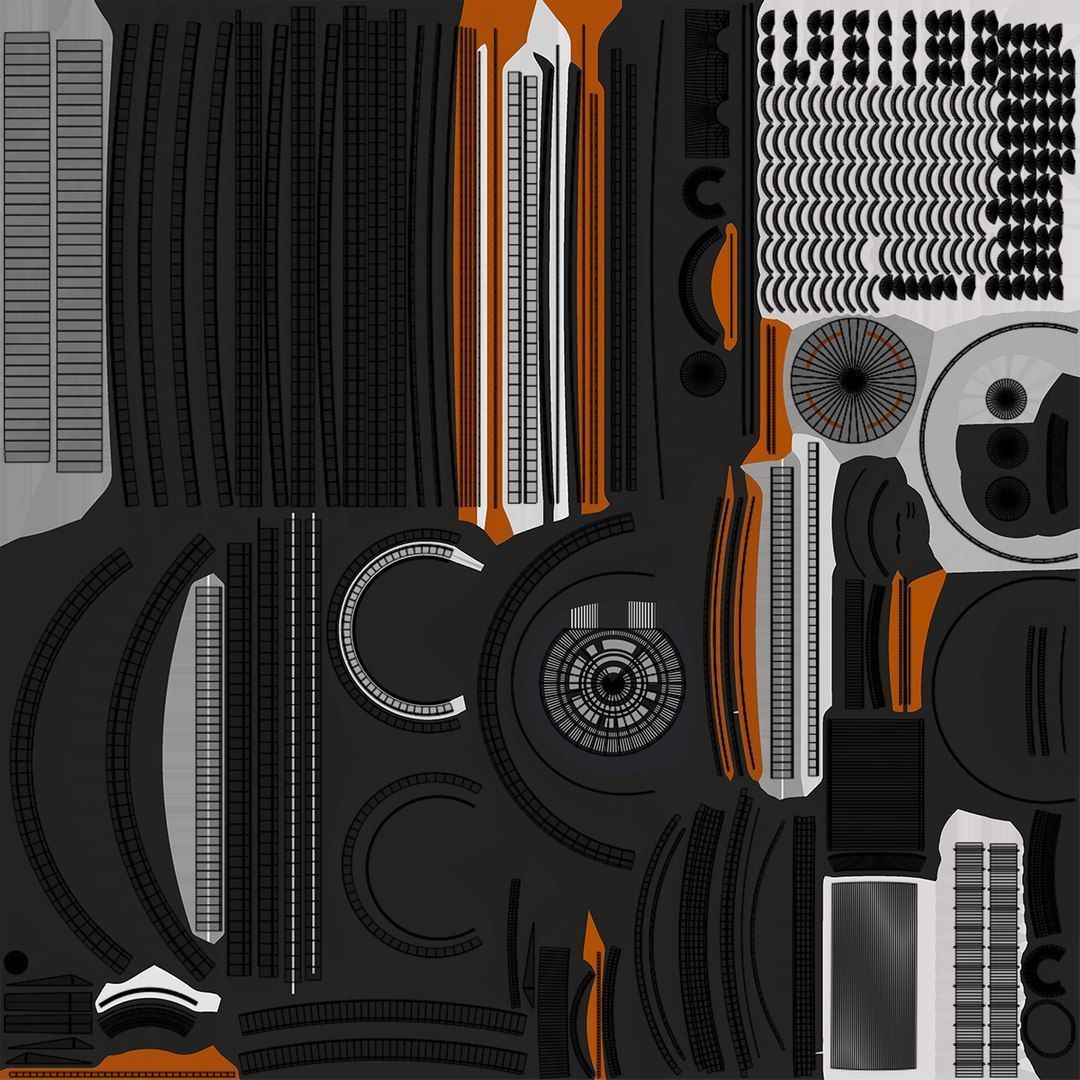 5 Sci Fi Battle Hammers All PBR Unity UE Textures 3D Model Collection_47