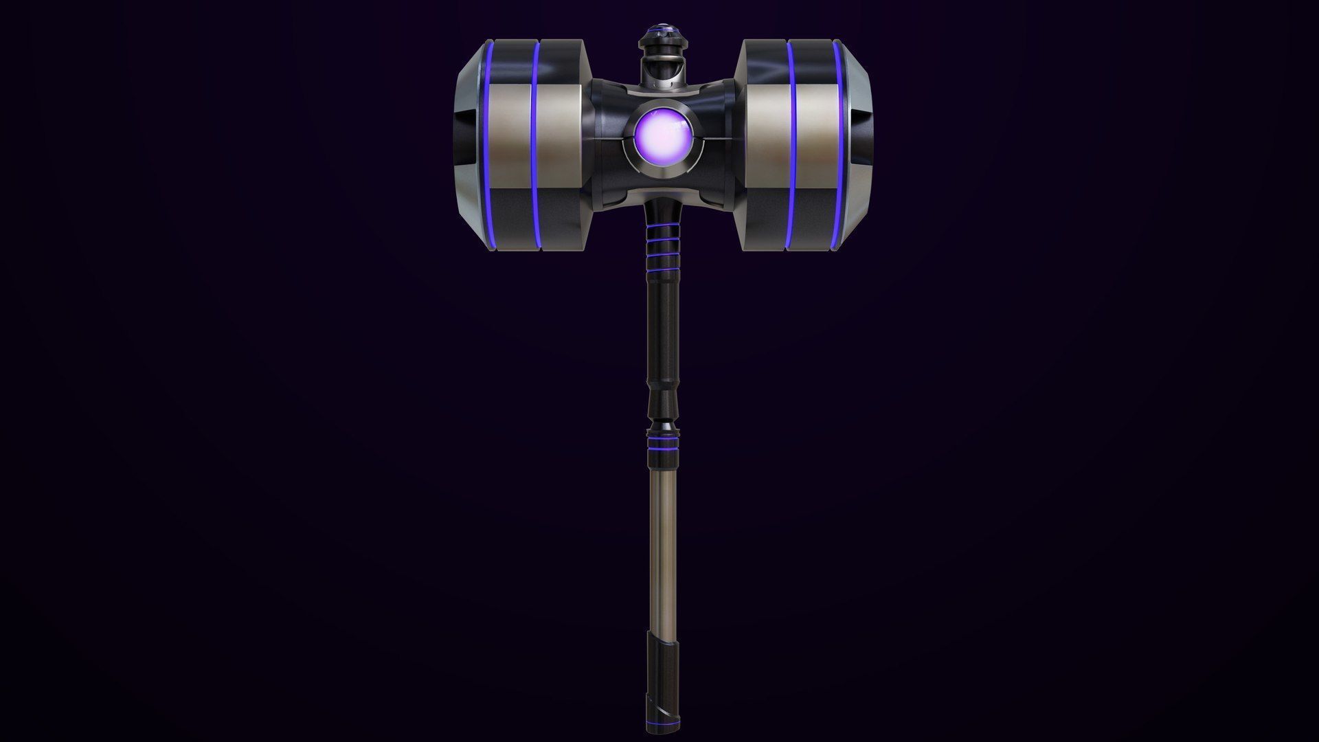 5 Sci Fi Battle Hammers All PBR Unity UE Textures 3D Model Collection_23