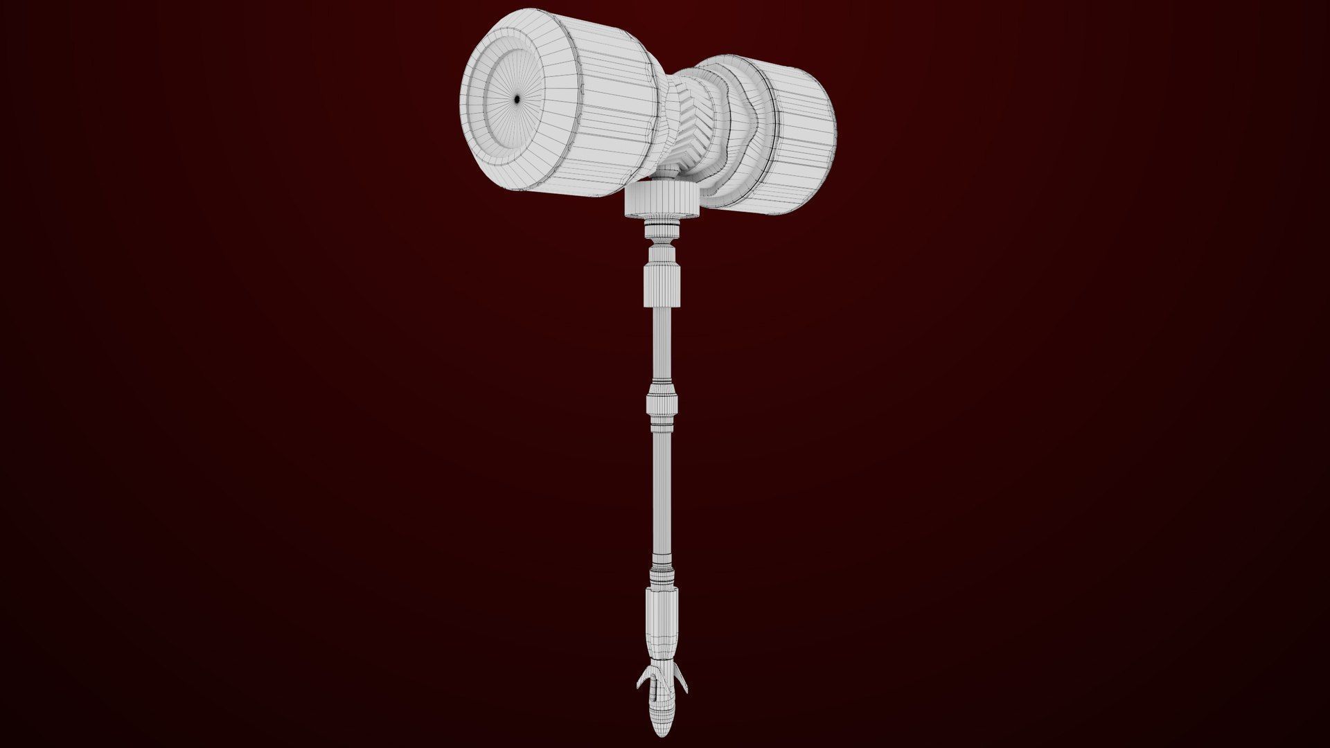 5 Sci Fi Battle Hammers All PBR Unity UE Textures 3D Model Collection_8