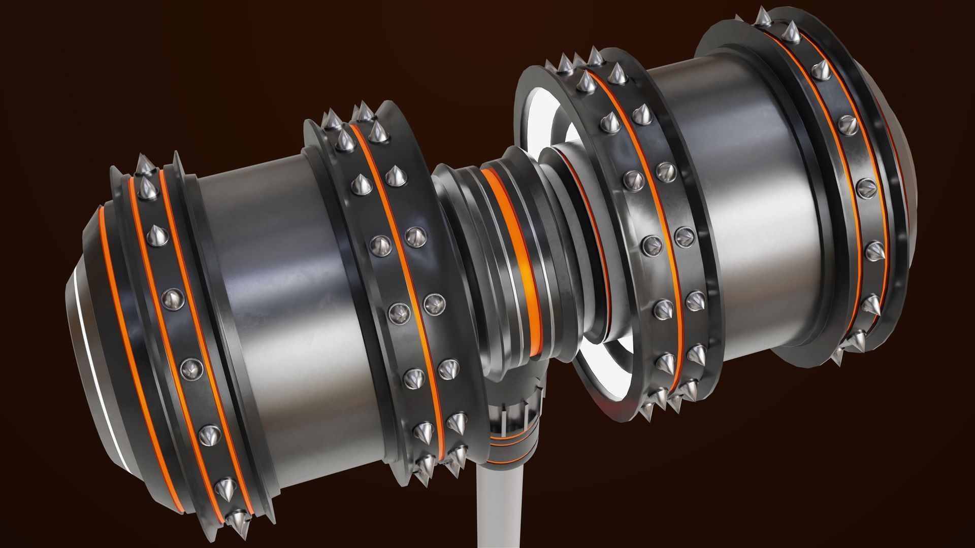 5 Sci Fi Battle Hammers All PBR Unity UE Textures 3D Model Collection_38