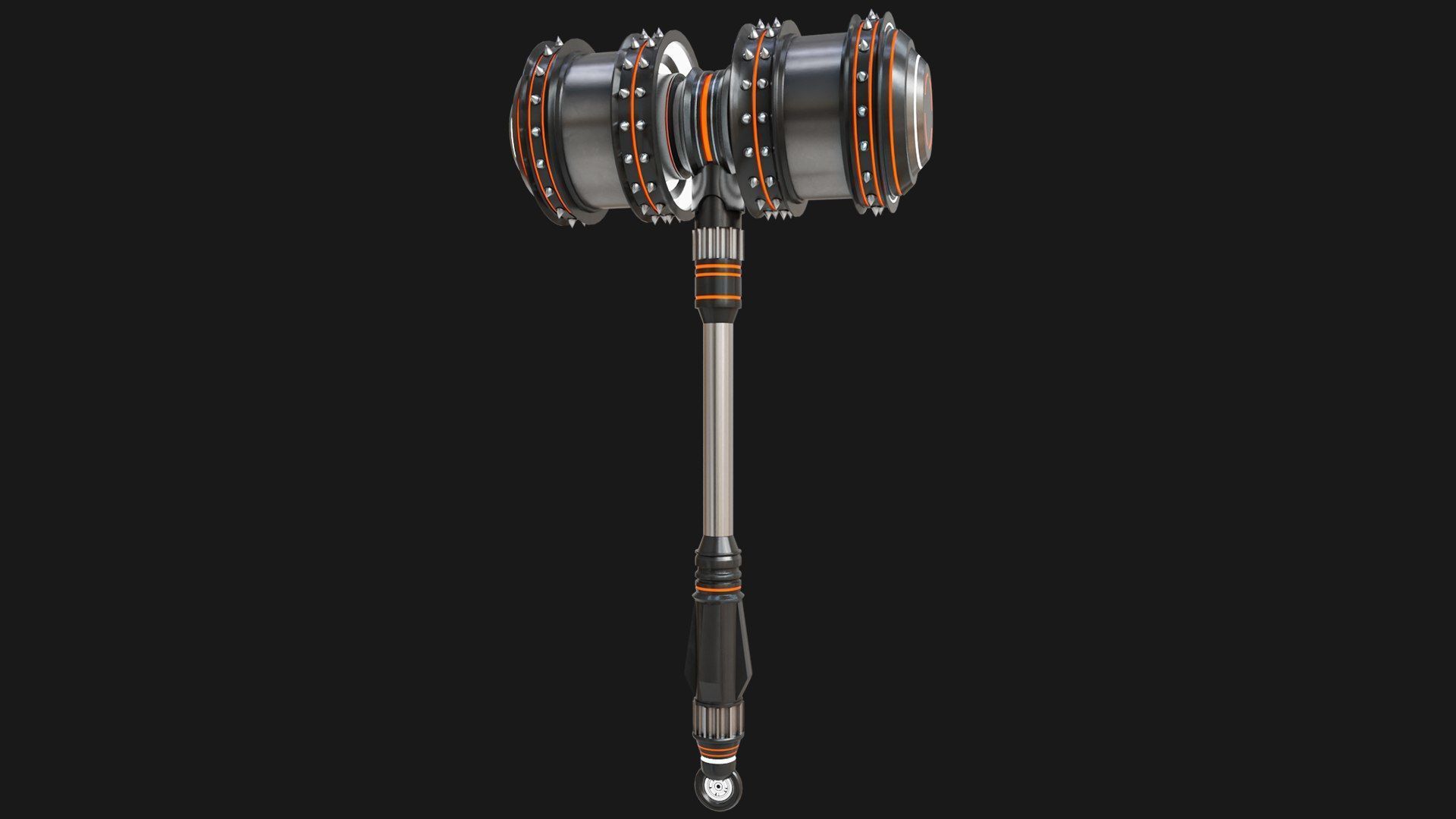 5 Sci Fi Battle Hammers All PBR Unity UE Textures 3D Model Collection_35