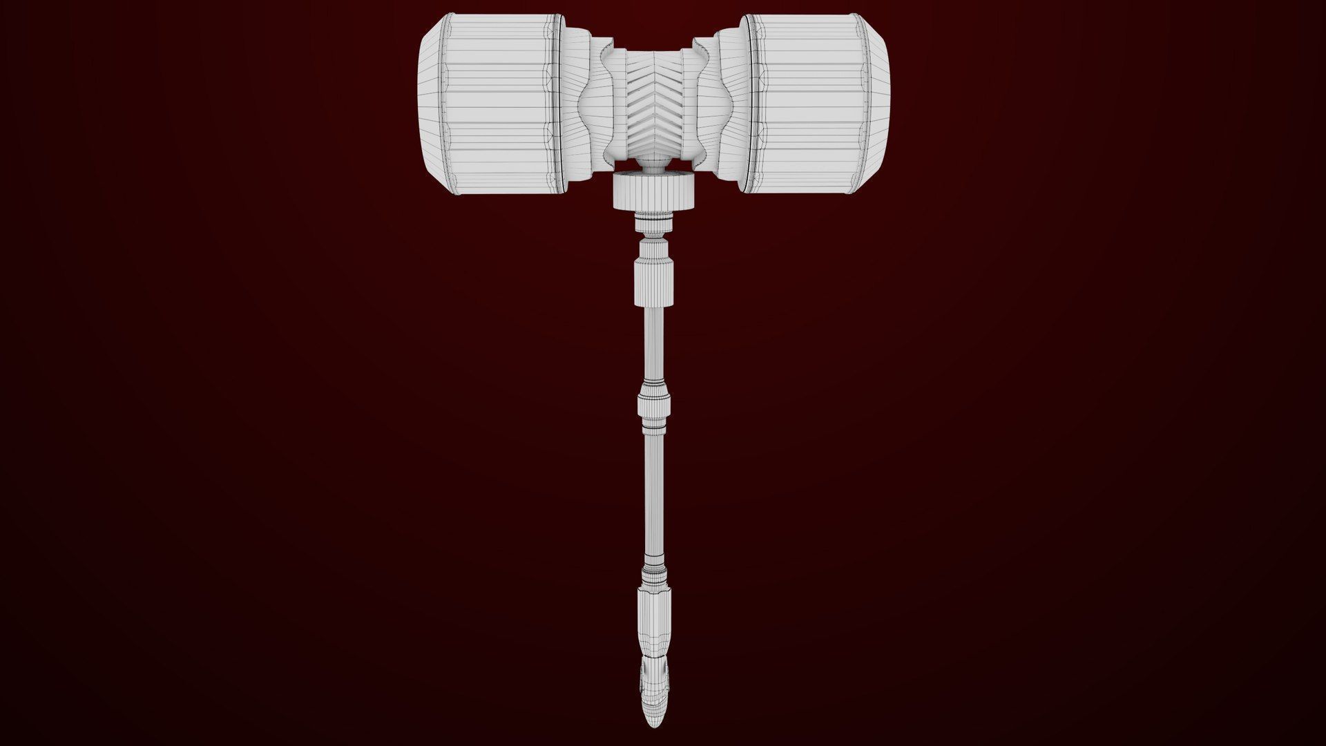 5 Sci Fi Battle Hammers All PBR Unity UE Textures 3D Model Collection_7
