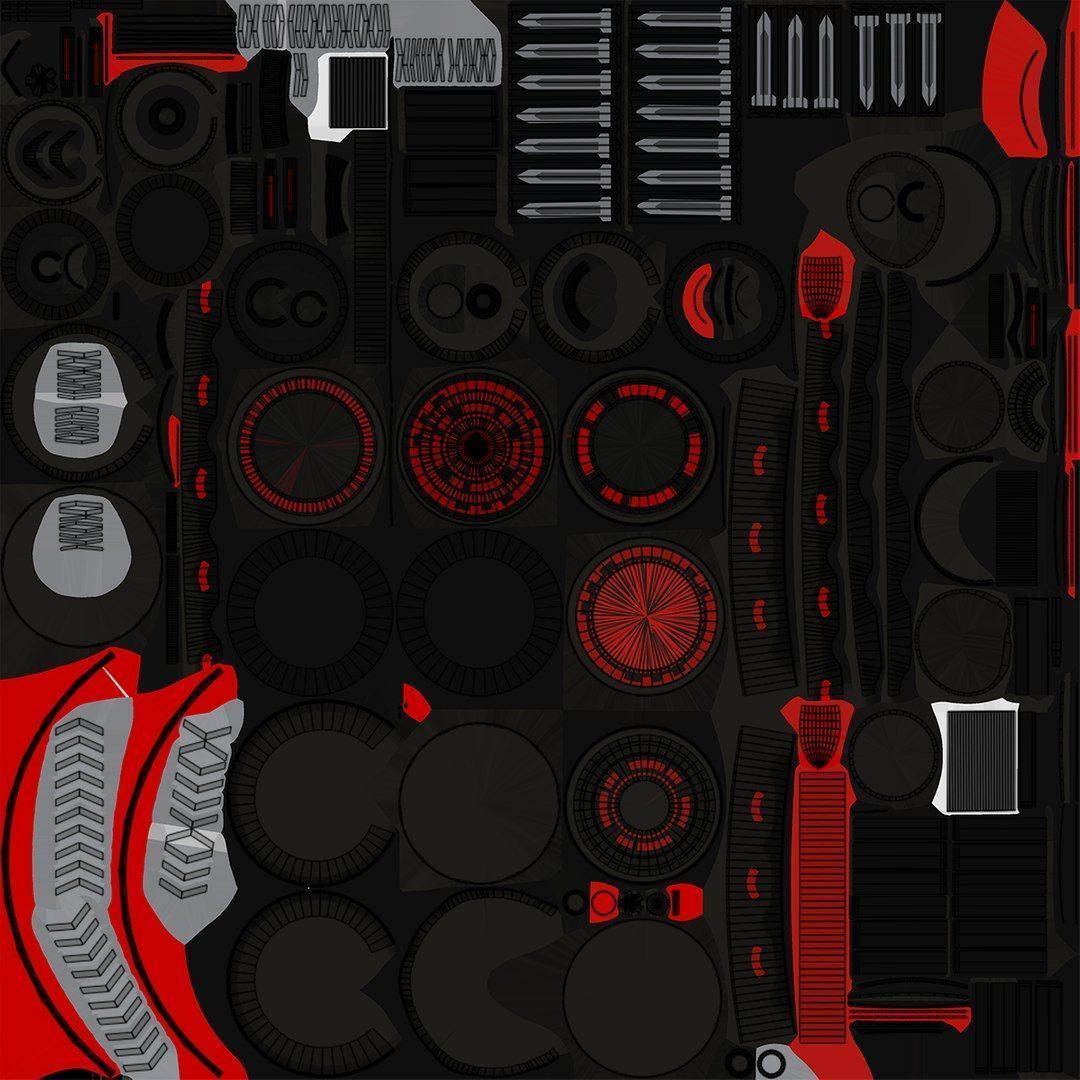 5 Sci Fi Battle Hammers All PBR Unity UE Textures 3D Model Collection_11