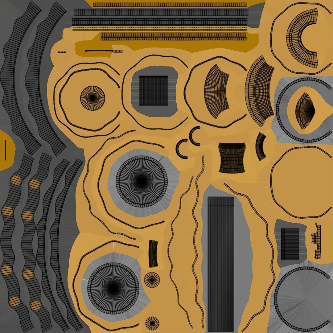 5 Sci Fi Battle Hammers All PBR Unity UE Textures 3D Model Collection_22