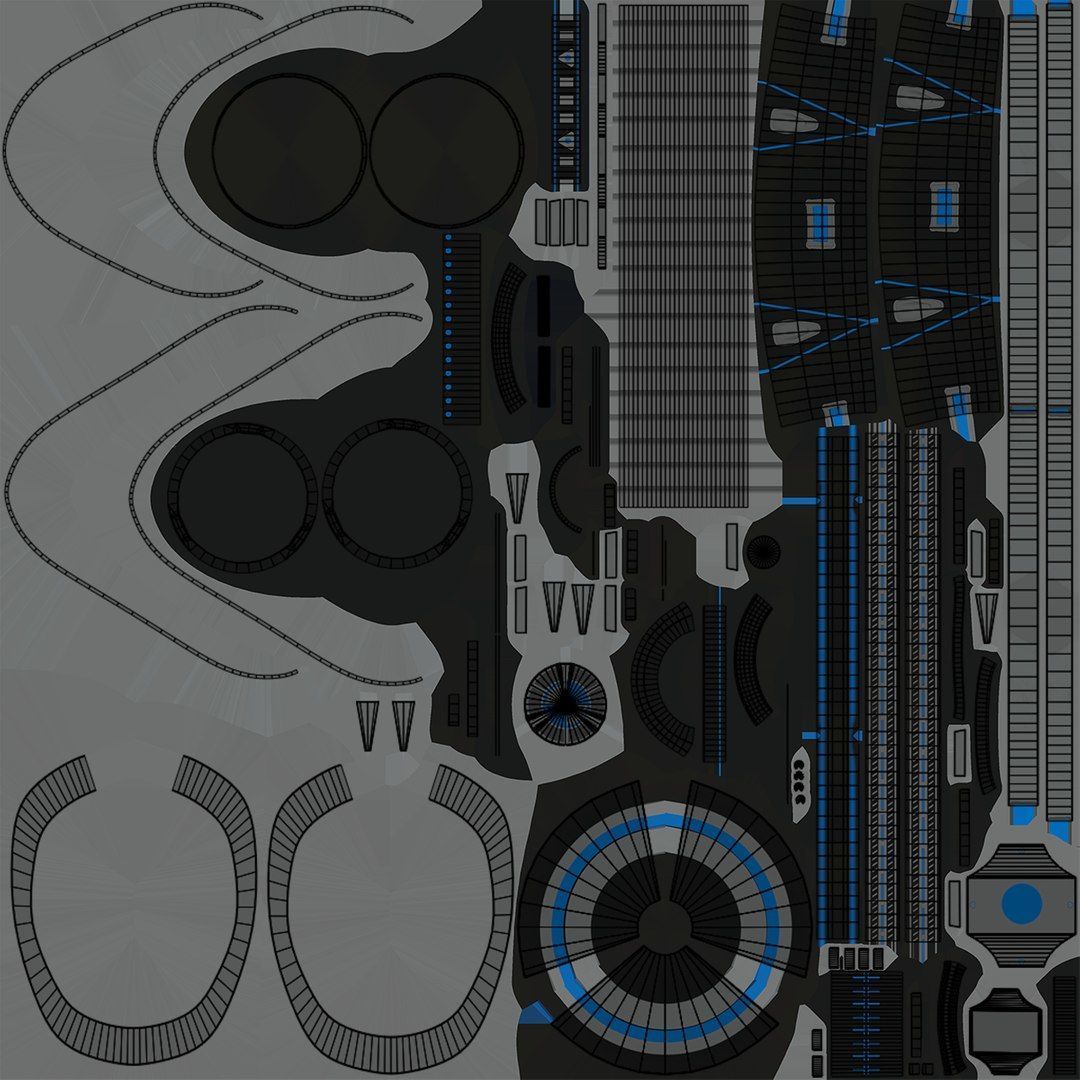 5 Sci Fi Battle Hammers All PBR Unity UE Textures 3D Model Collection_58