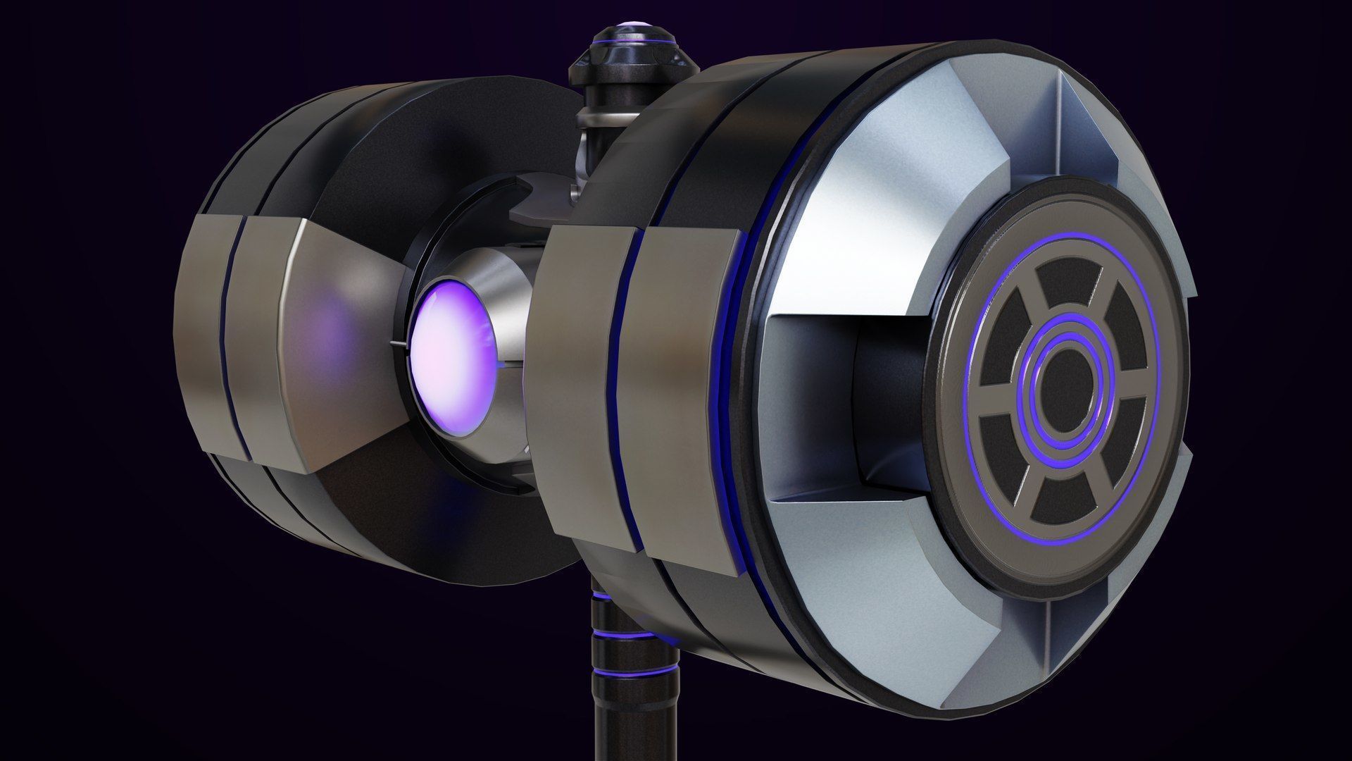 5 Sci Fi Battle Hammers All PBR Unity UE Textures 3D Model Collection_28