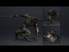 Ghost Swordman Damaged Low-poly 3D model_2