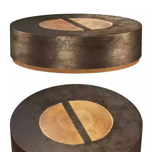 Acacius Round Coffee Table 55