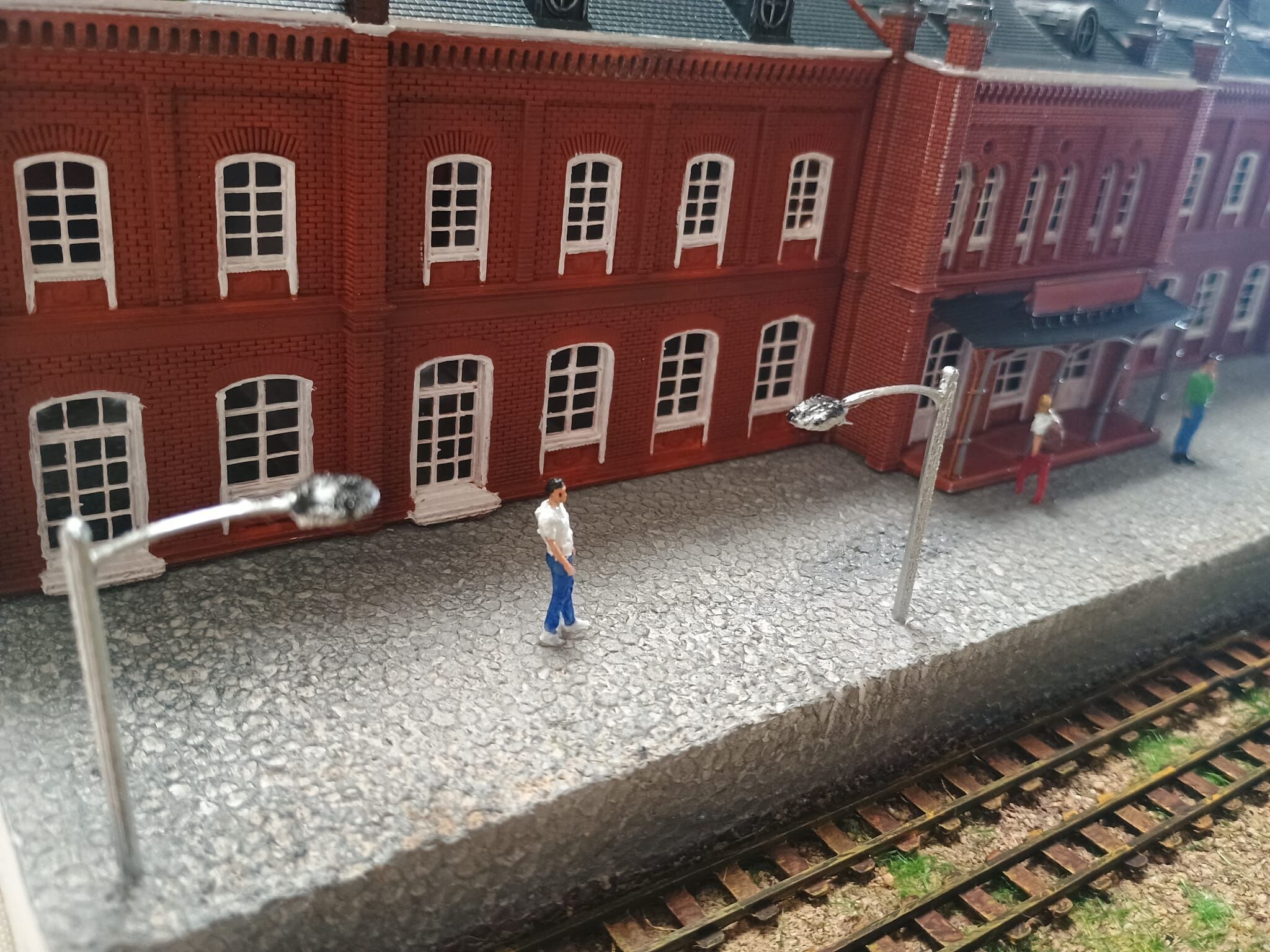 H0 scale Railway Station with internal - resin 3D print model_5