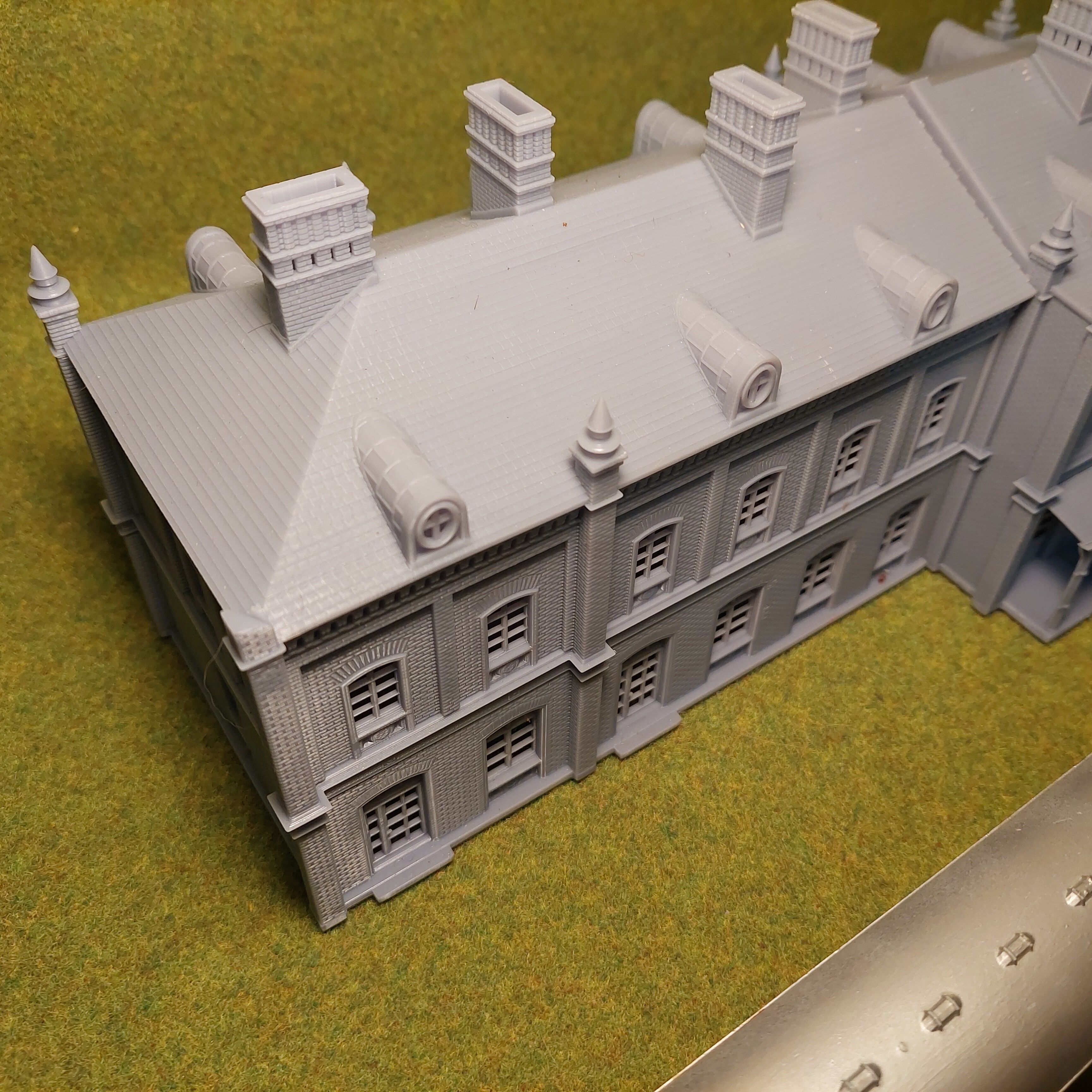 H0 scale Railway Station with internal - resin 3D print model_19