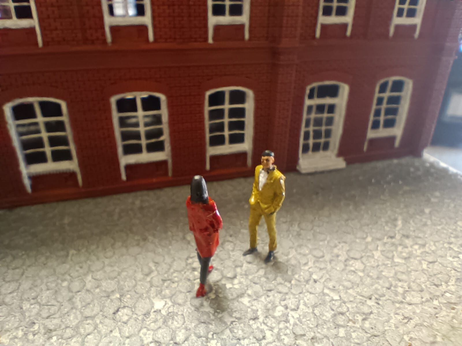 H0 scale Railway Station with internal - resin 3D print model_1