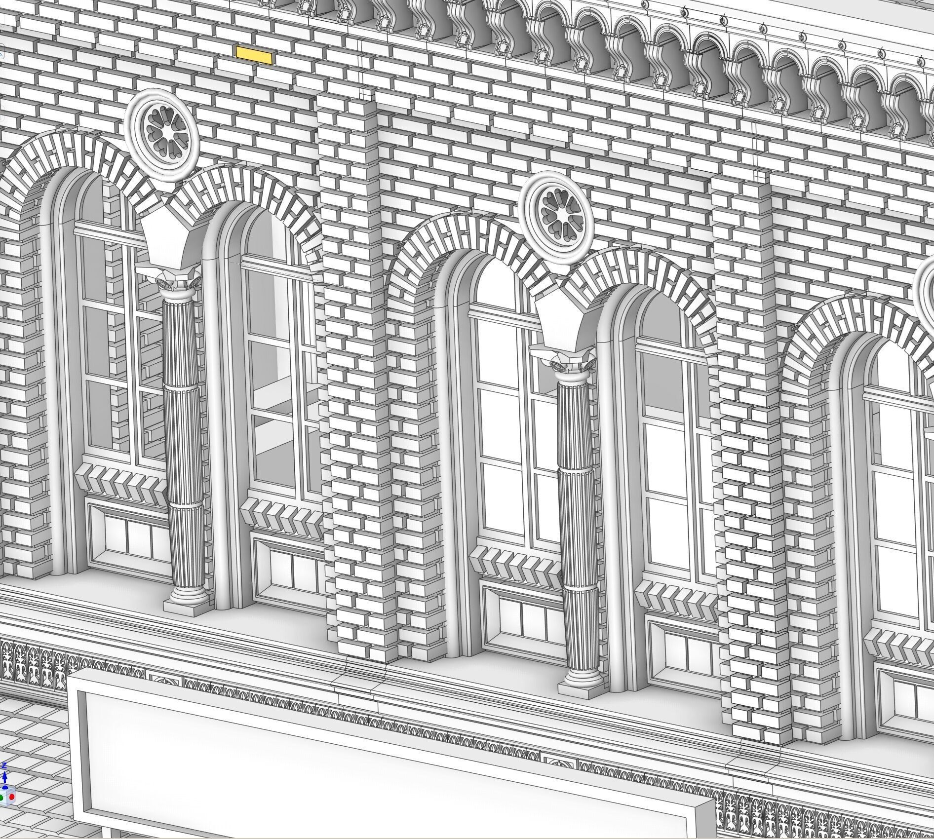H0 scale Railway Station with internal - resin 3D print model_41