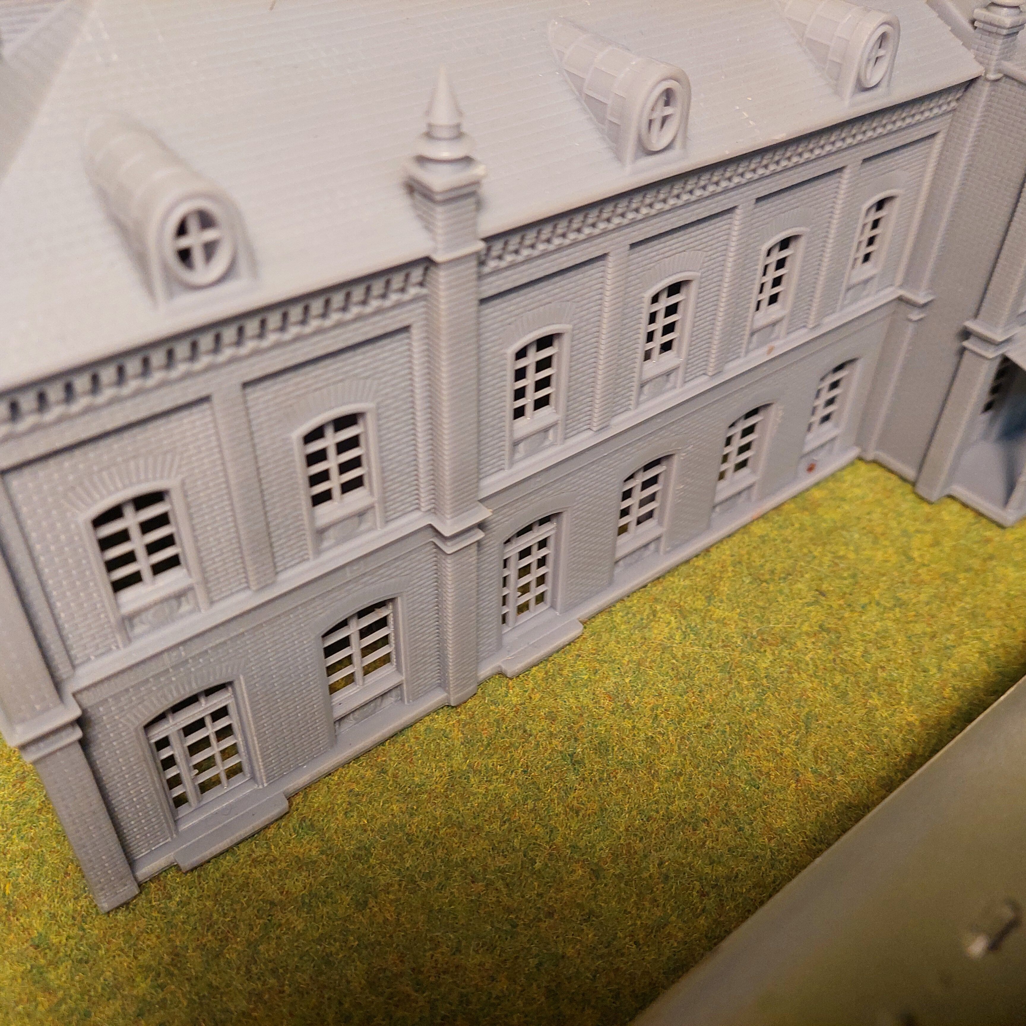 H0 scale Railway Station with internal - resin 3D print model_20