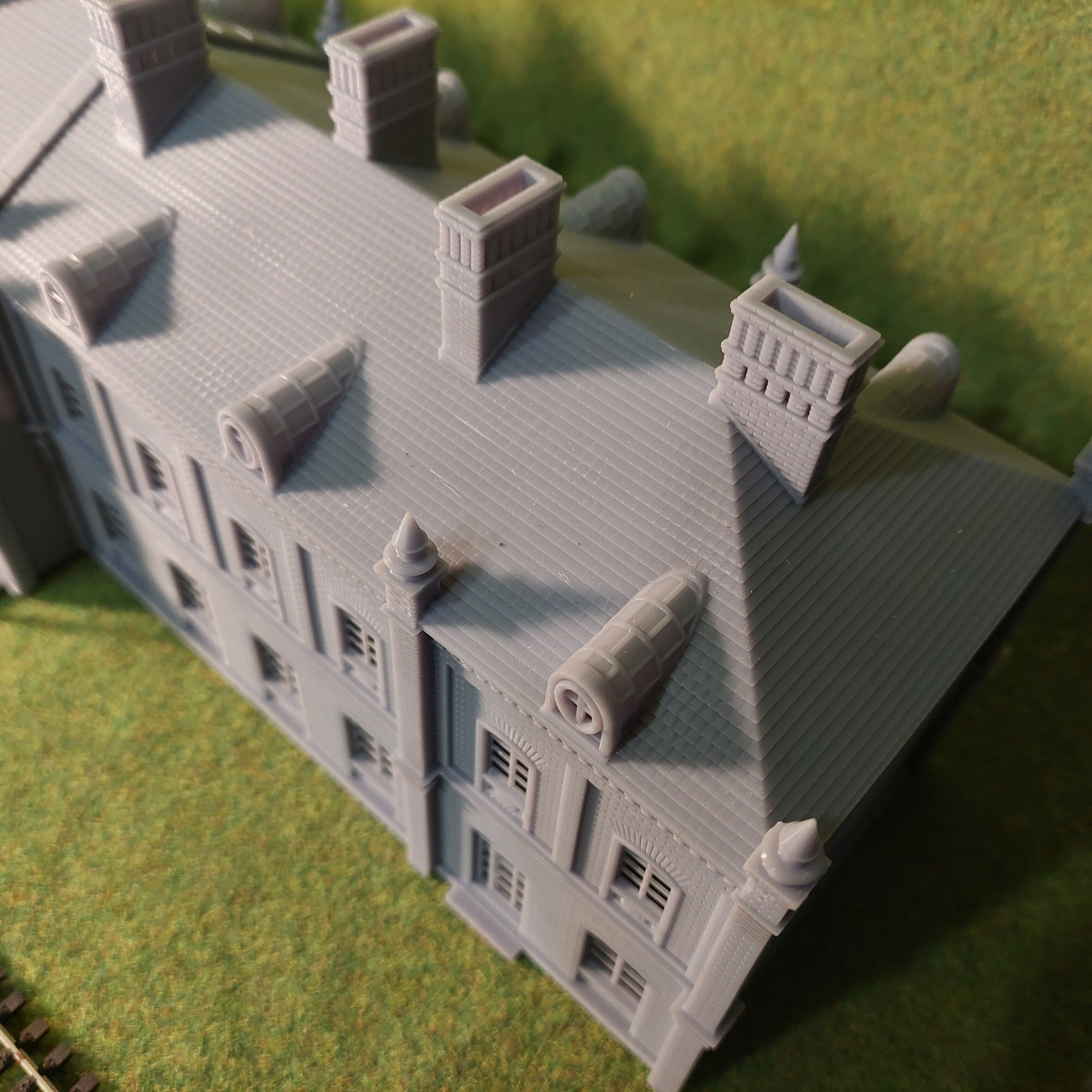 H0 scale Railway Station with internal - resin 3D print model_18