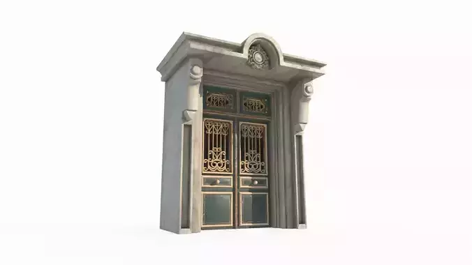 Ancient architectural structure gate