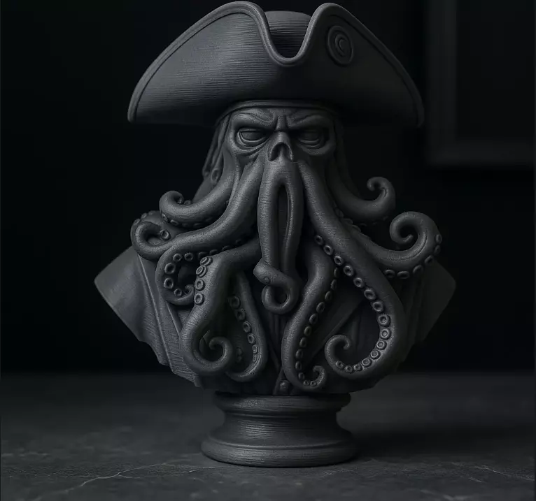 Davy Jones Bust 3D print model