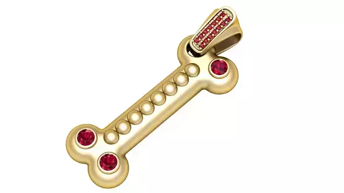 Bone Shape Pendant