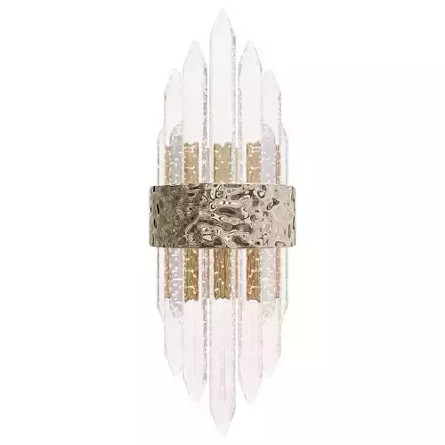 Sconce glass transparent gold 62GDW-920-500CH 3D model