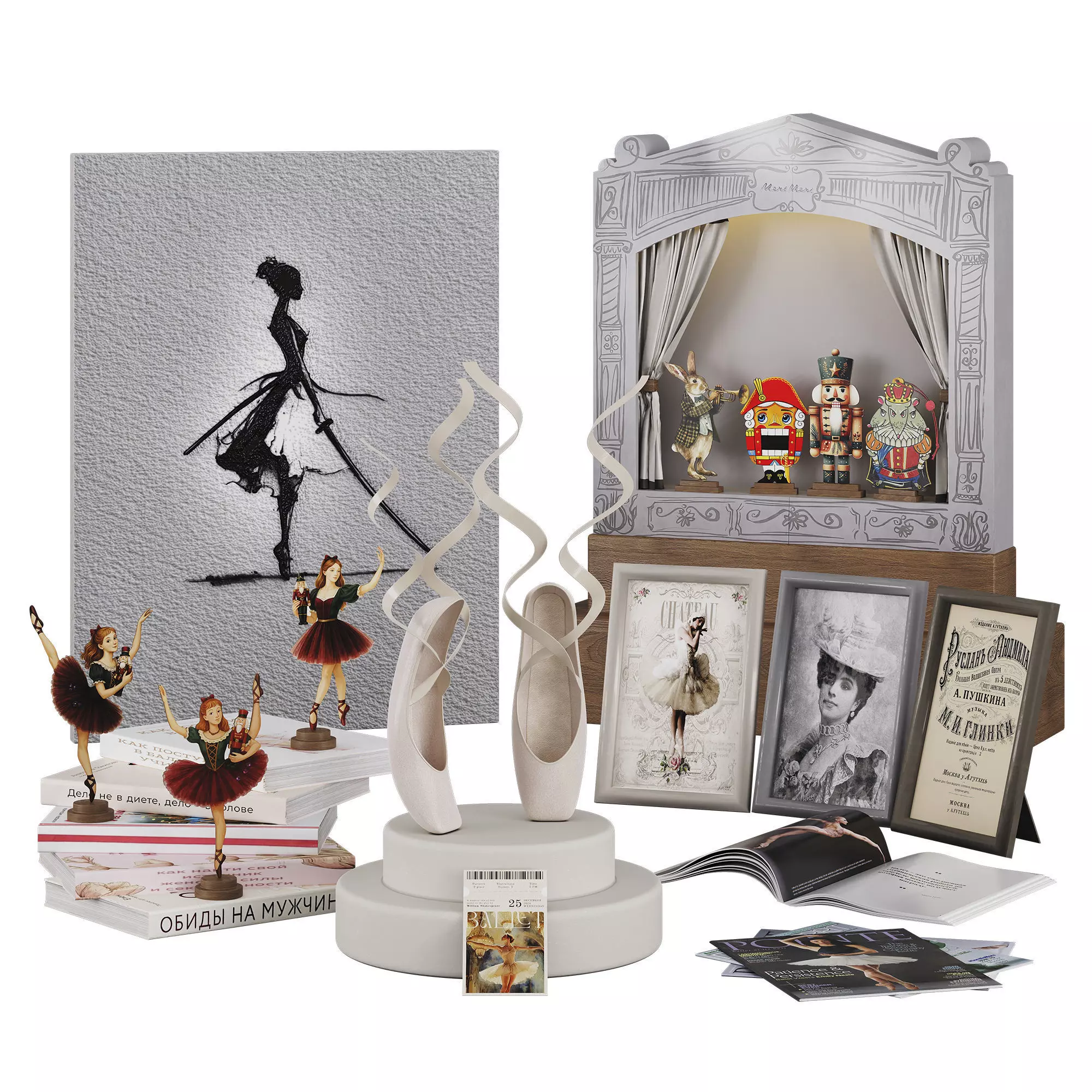 Ballet Ticket 3D model