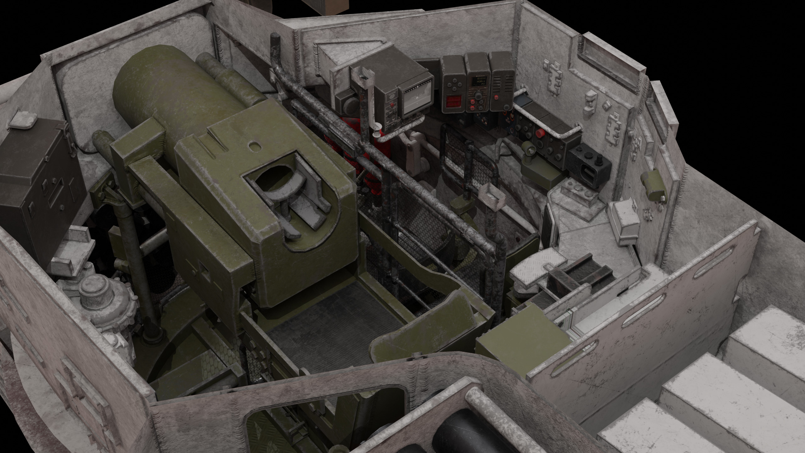 Tank Leopard 2a6 With Interior 3D model 3D model_2