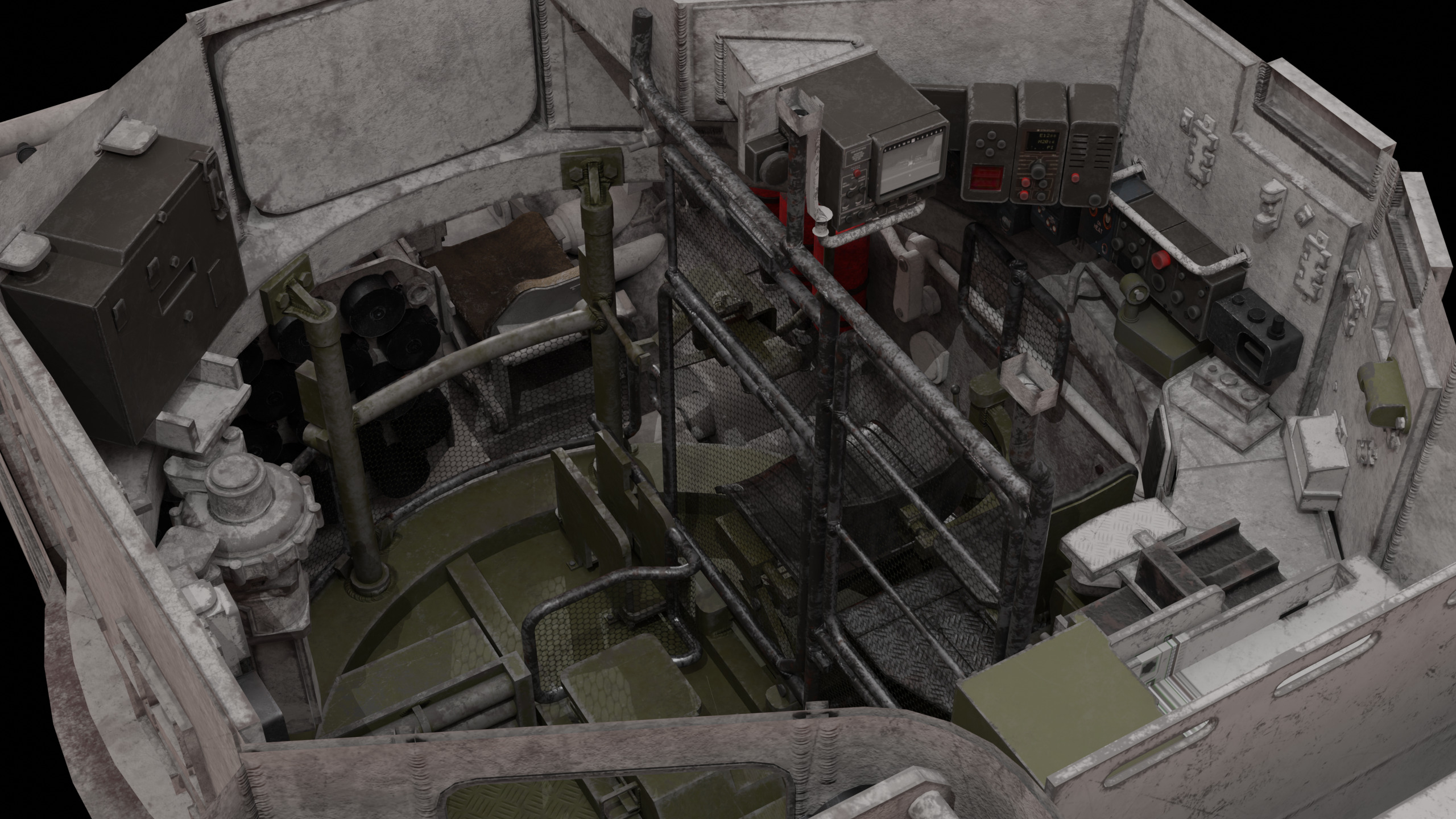 Tank Leopard 2a6 With Interior 3D model 3D model_5