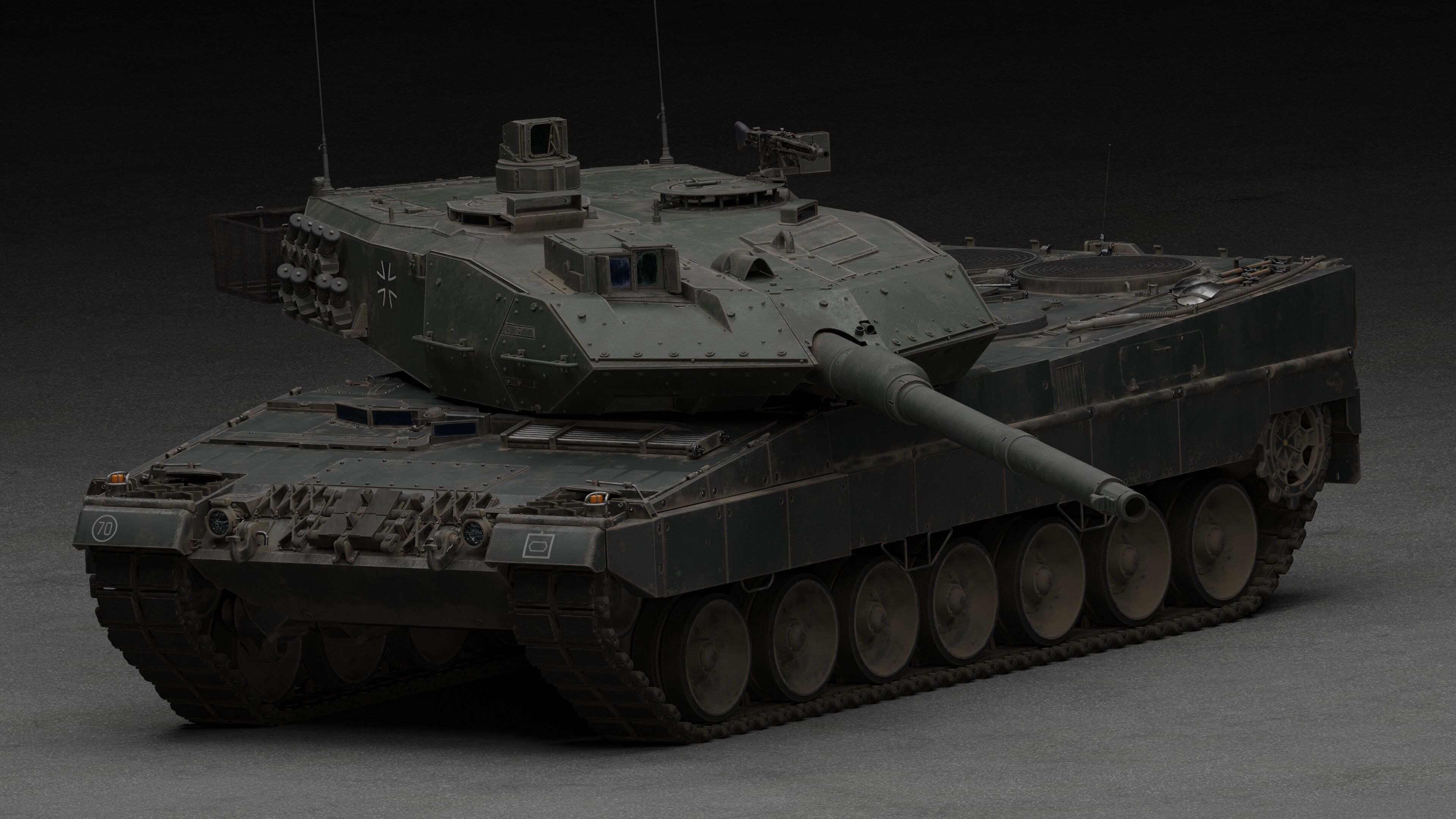 Tank Leopard 2a6 With Interior 3D model 3D model_24