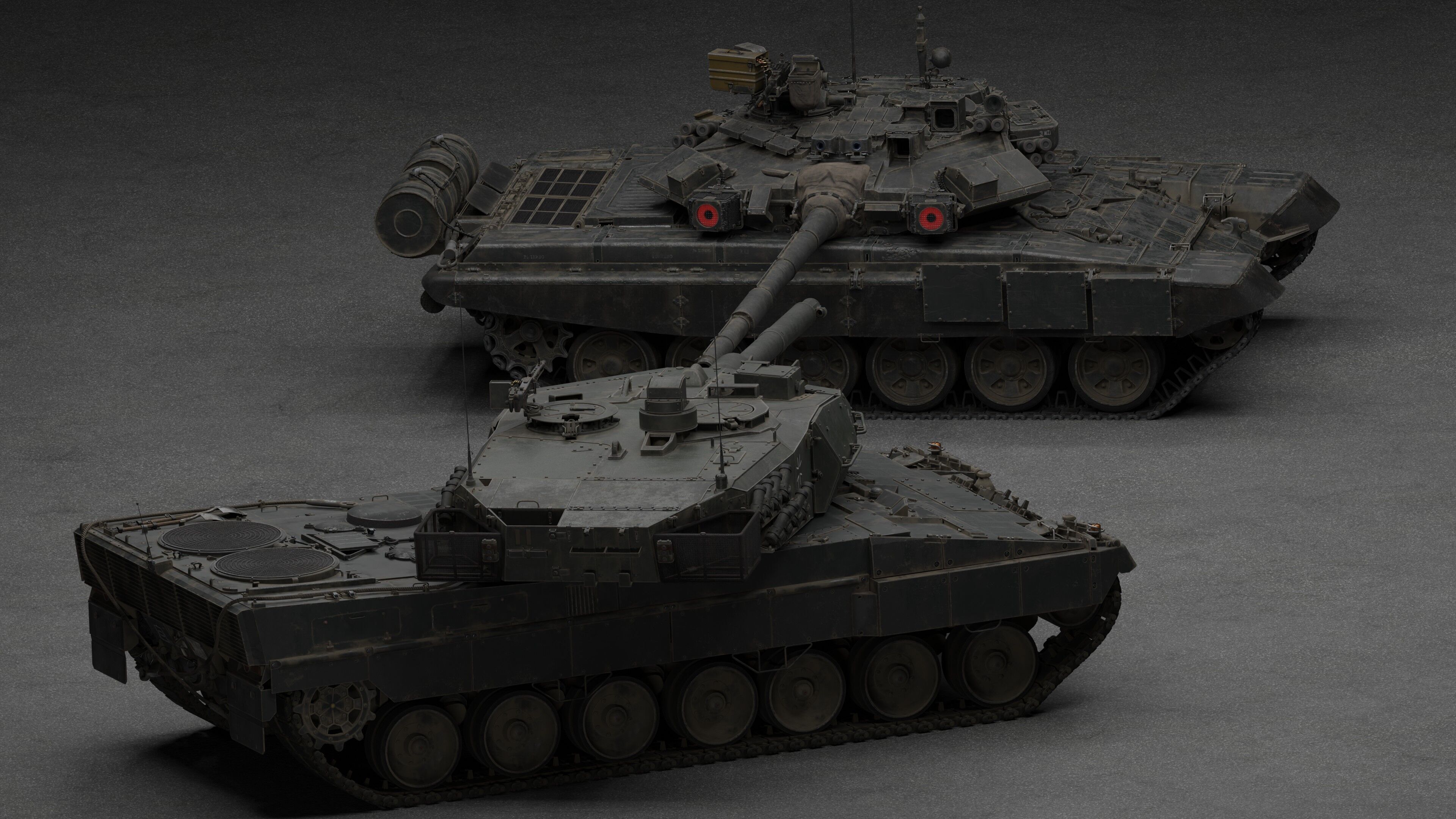 Tank Leopard 2a6 With Interior 3D model 3D model_29