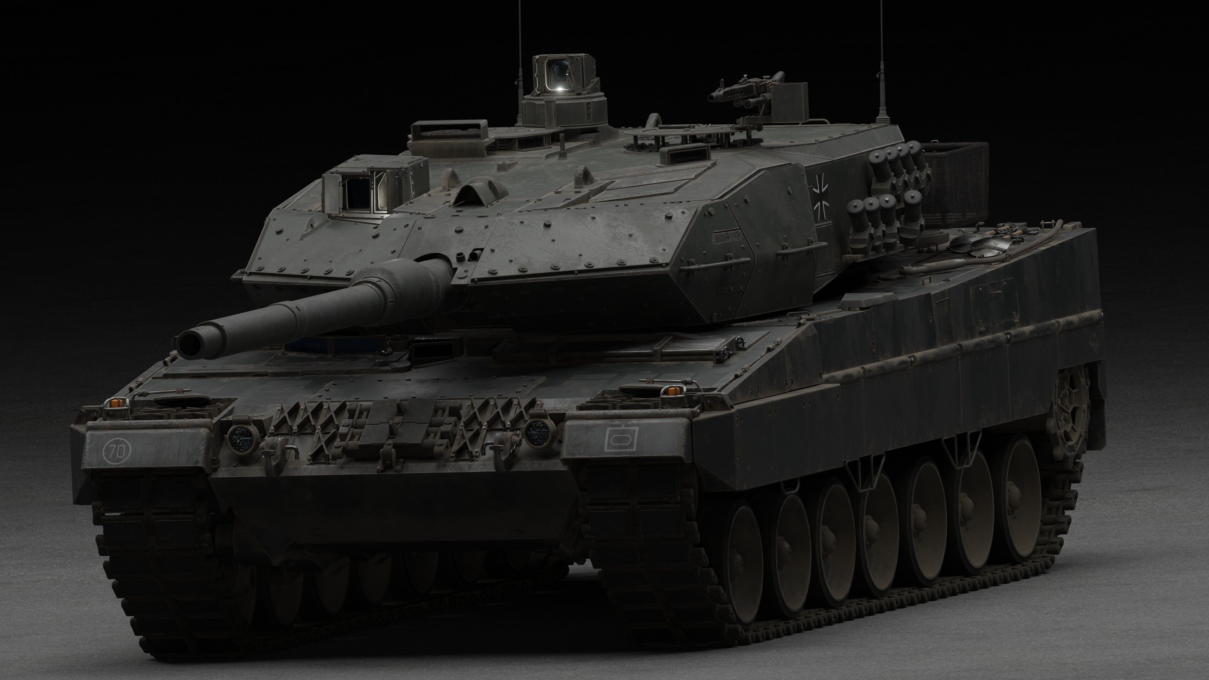 Tank Leopard 2a6 With Interior 3D model 3D model_30