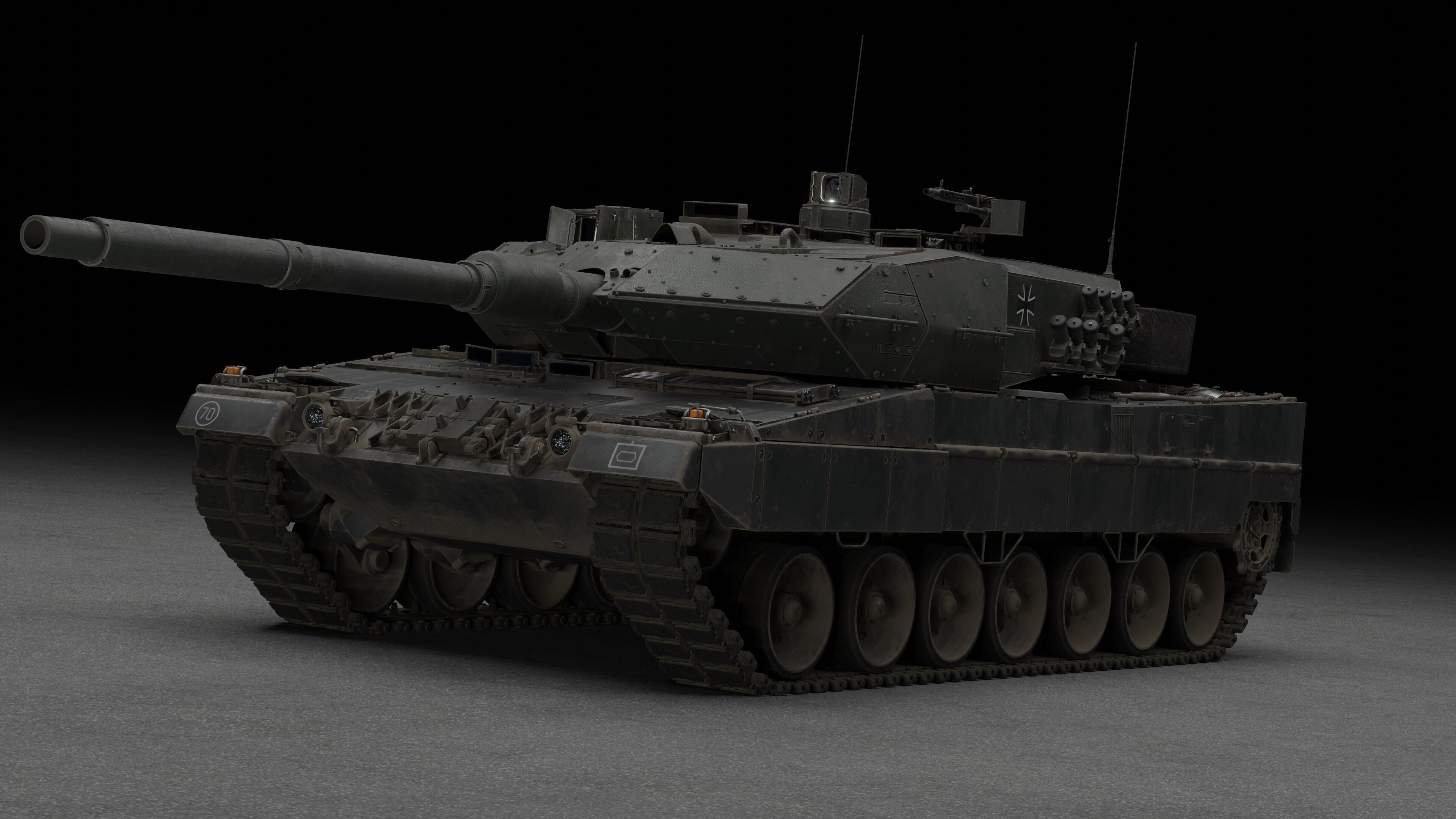 Tank Leopard 2a6 With Interior 3D model 3D model_15