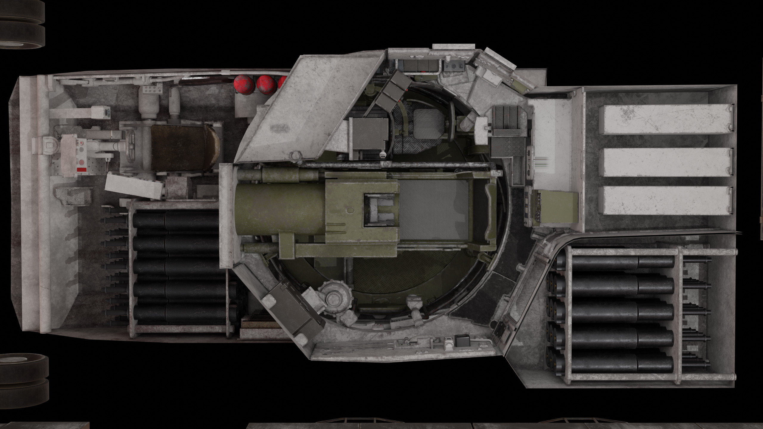 Tank Leopard 2a6 With Interior 3D model 3D model_4