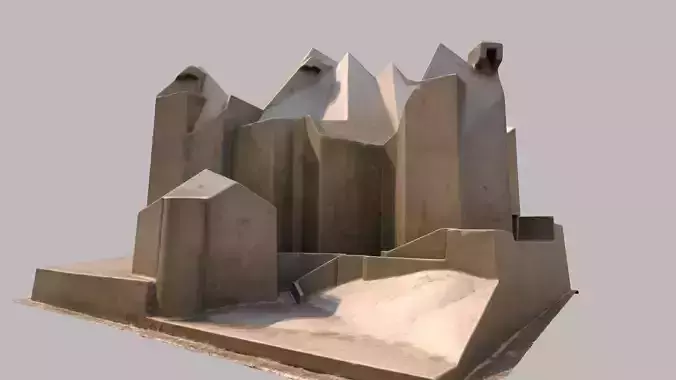 Mariendom Neviges Neviges Dome 3D Model