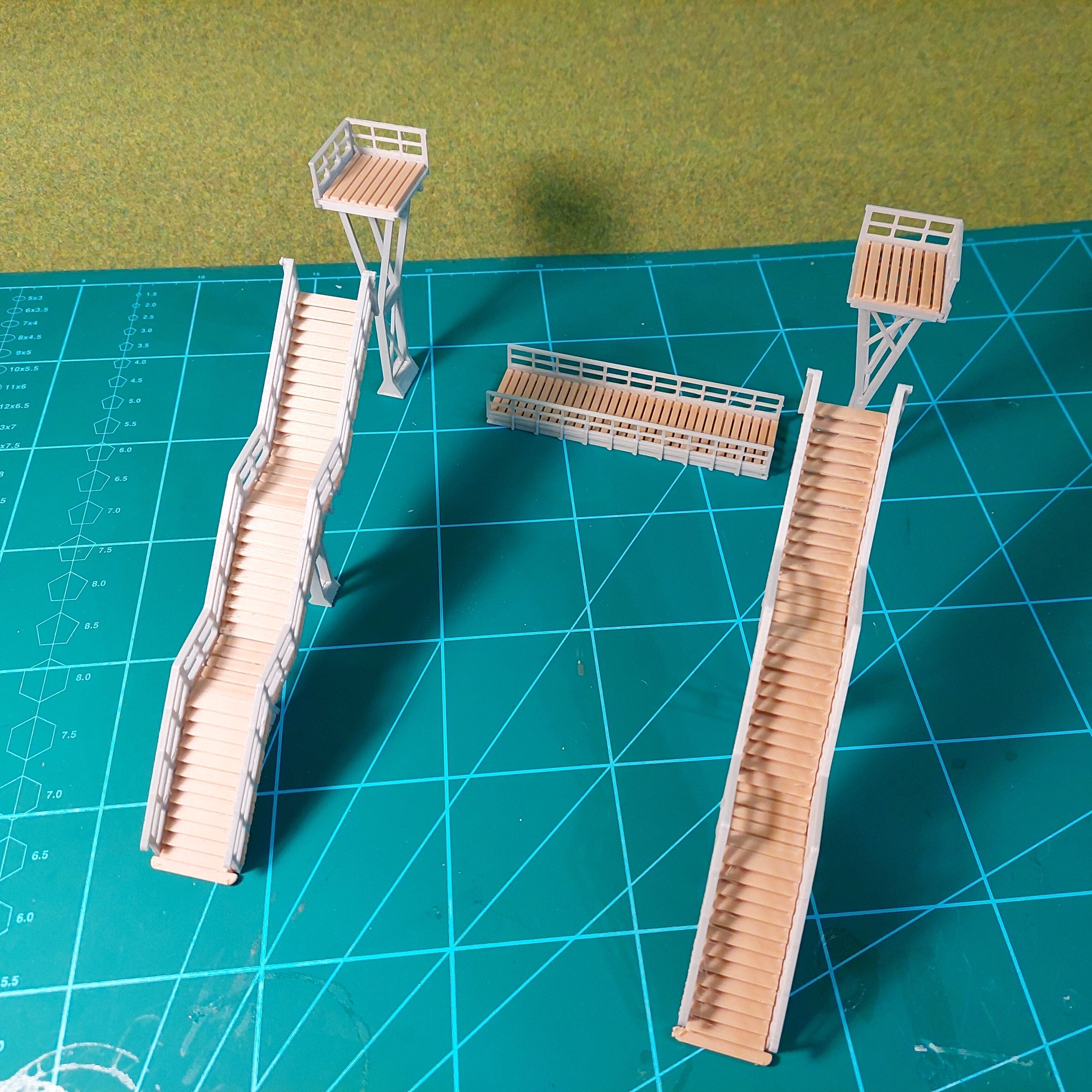 H0 scale Footbridge ver1 - FDM 3D print model_10