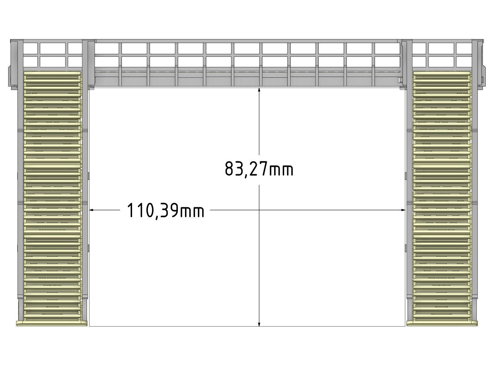 H0 scale Footbridge ver1 - FDM 3D print model_26