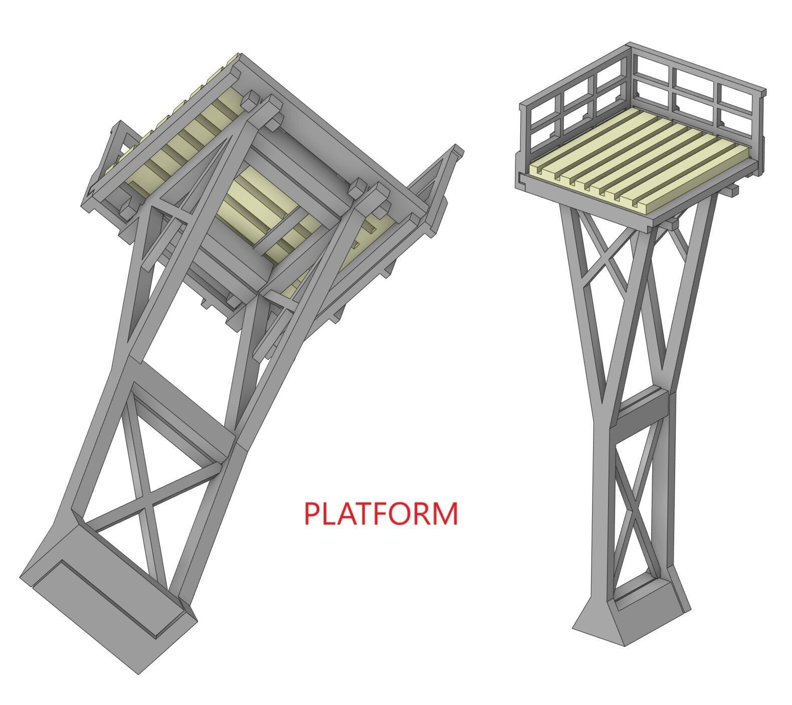 H0 scale Footbridge ver1 - FDM 3D print model_23