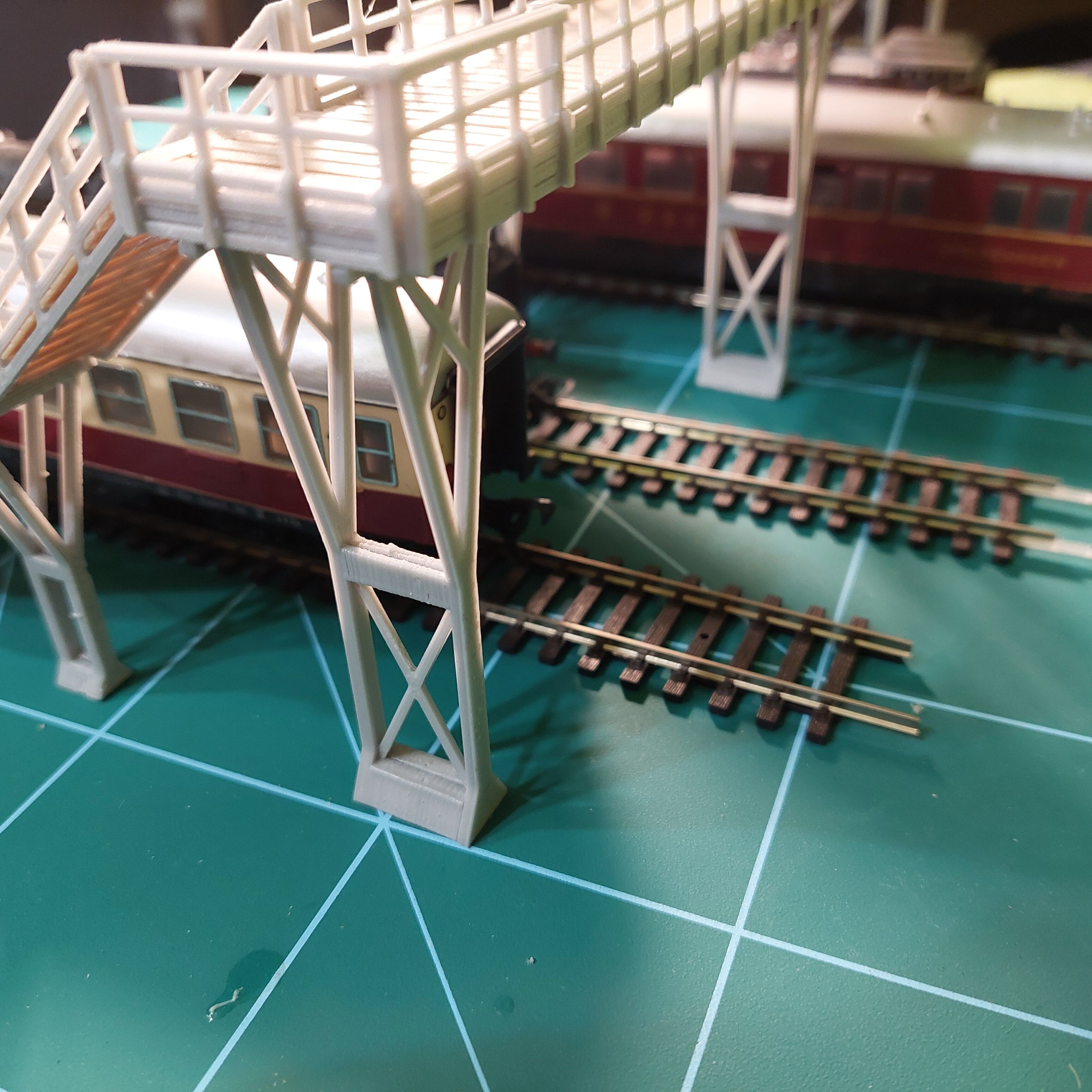 H0 scale Footbridge ver1 - FDM 3D print model_4