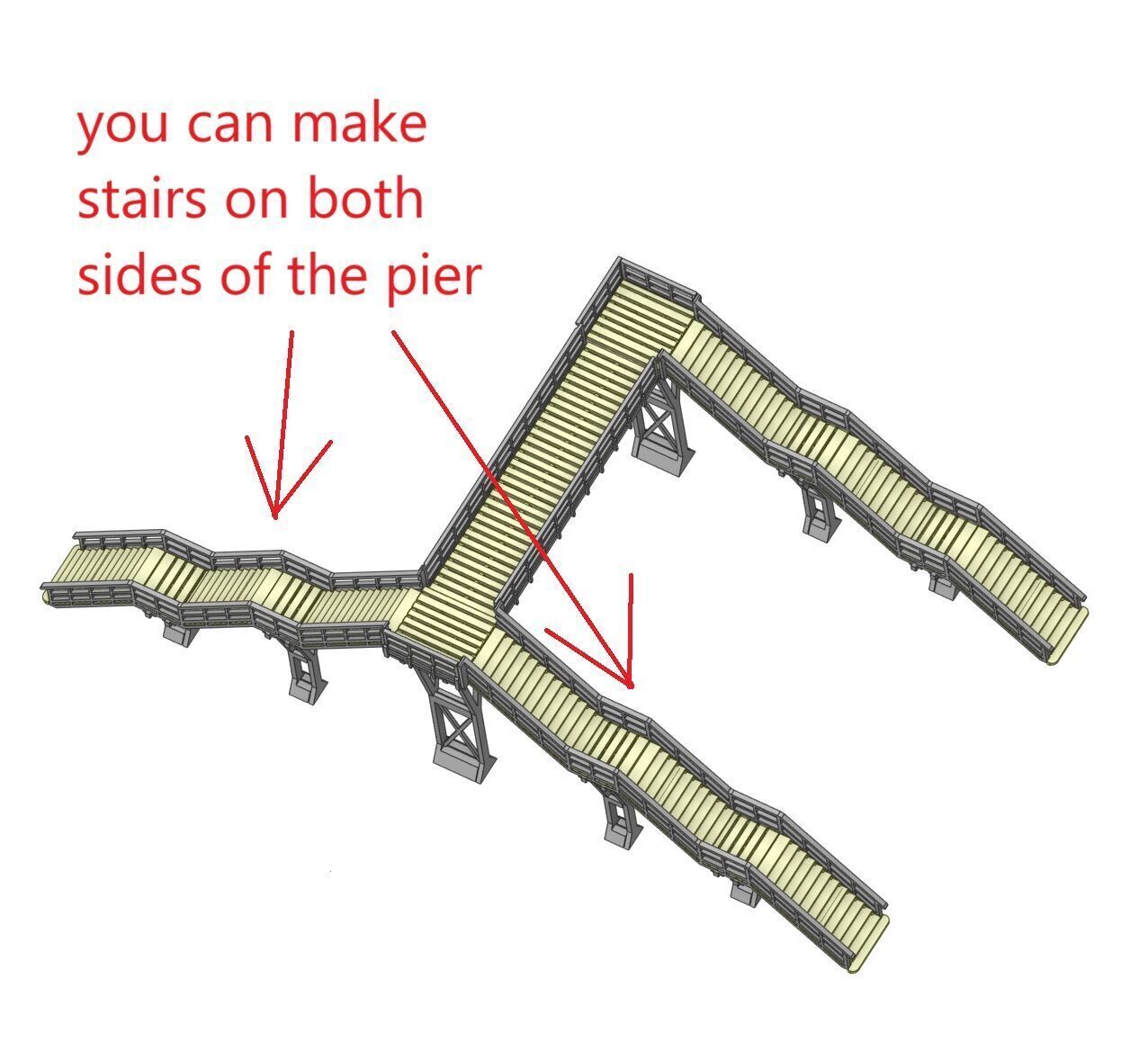 H0 scale Footbridge ver1 - FDM 3D print model_18