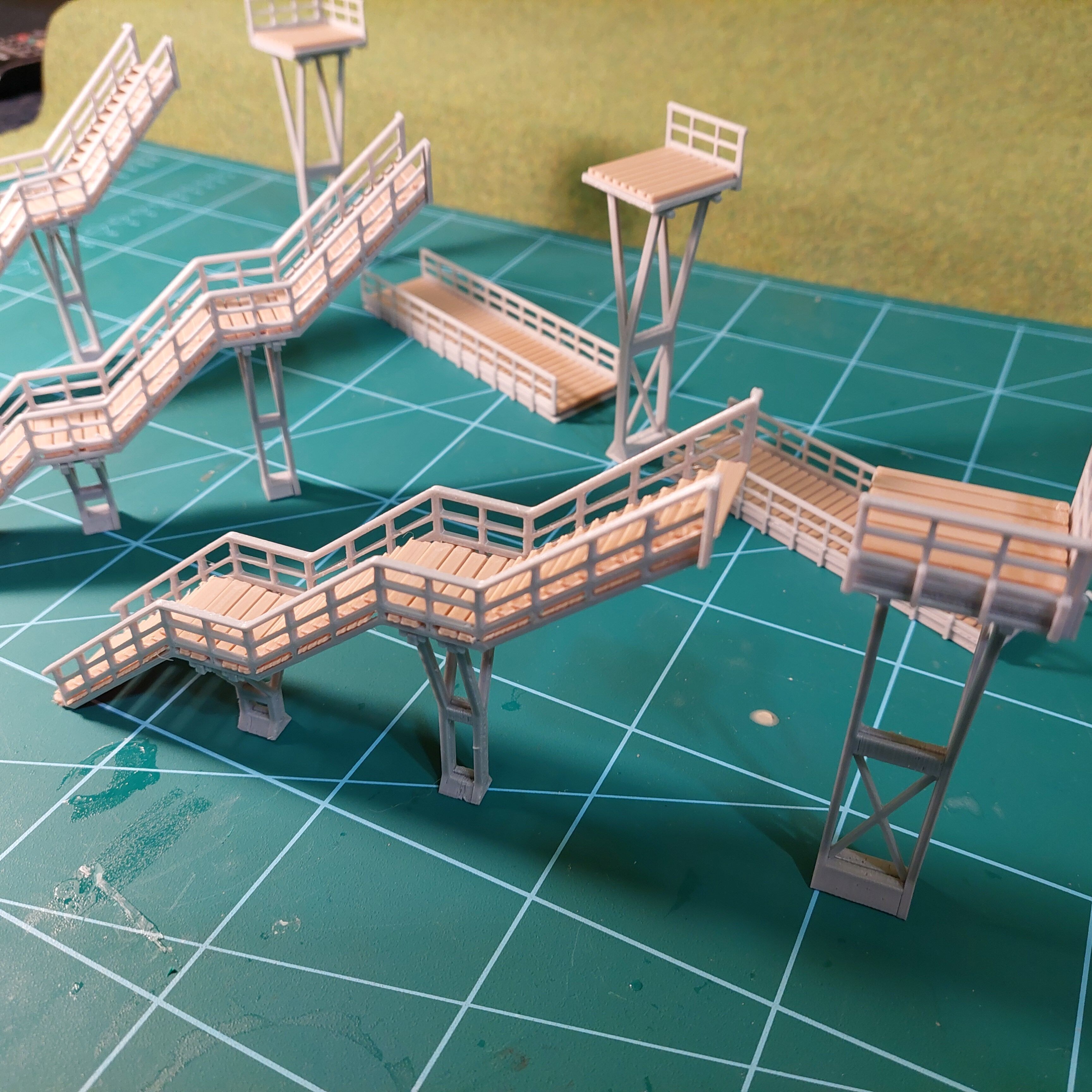 H0 scale Footbridge ver1 - FDM 3D print model_12