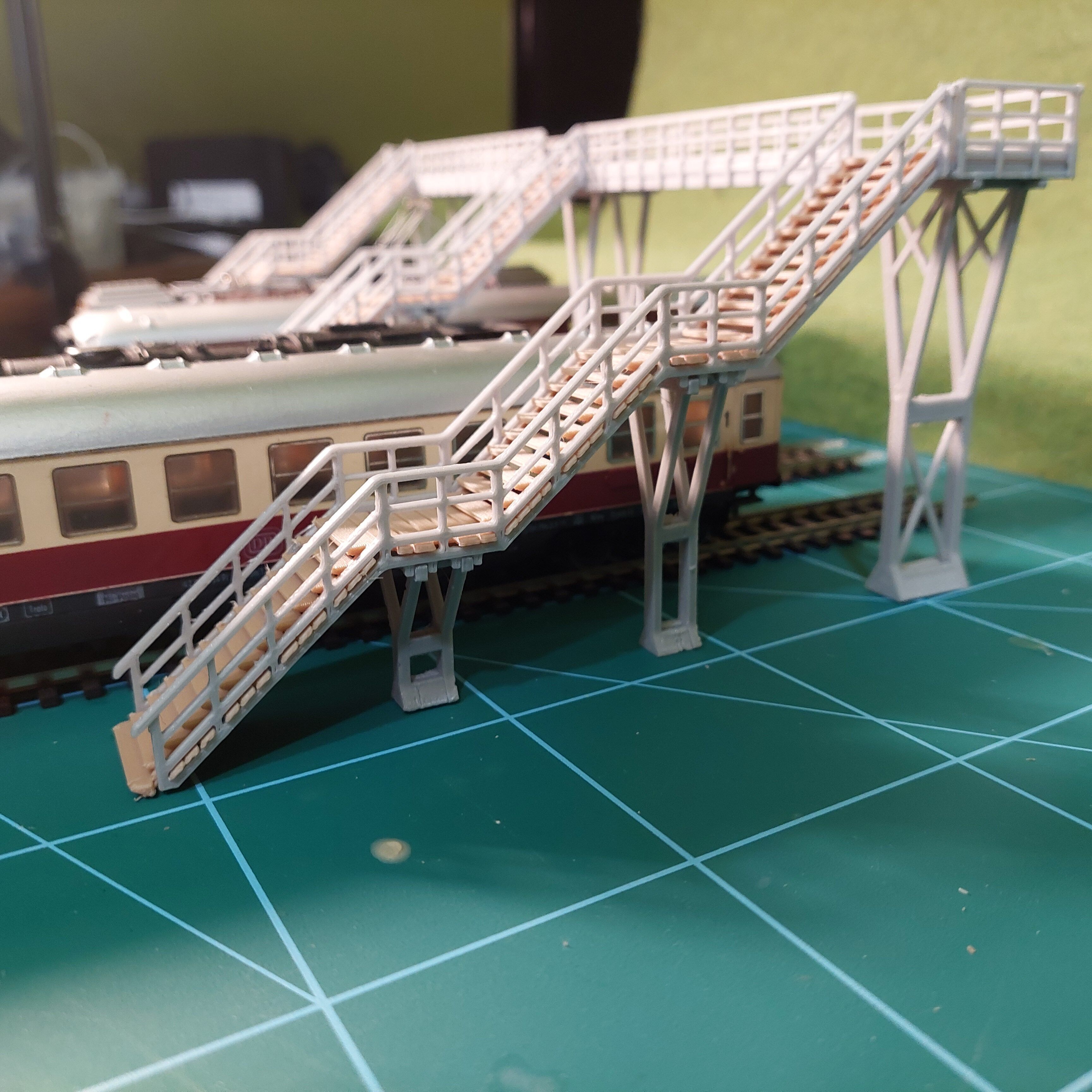 H0 scale Footbridge ver1 - FDM 3D print model_5