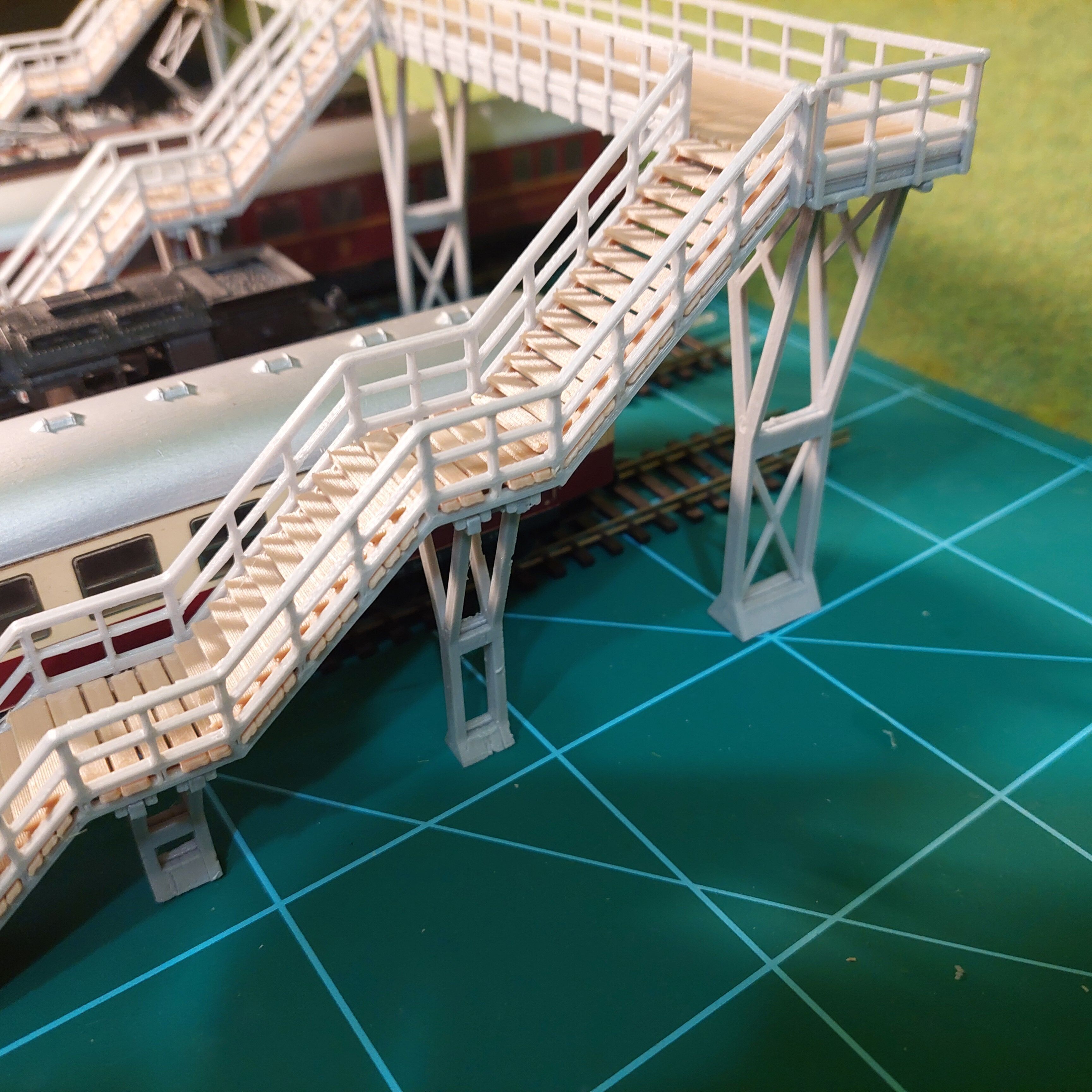 H0 scale Footbridge ver1 - FDM 3D print model_3