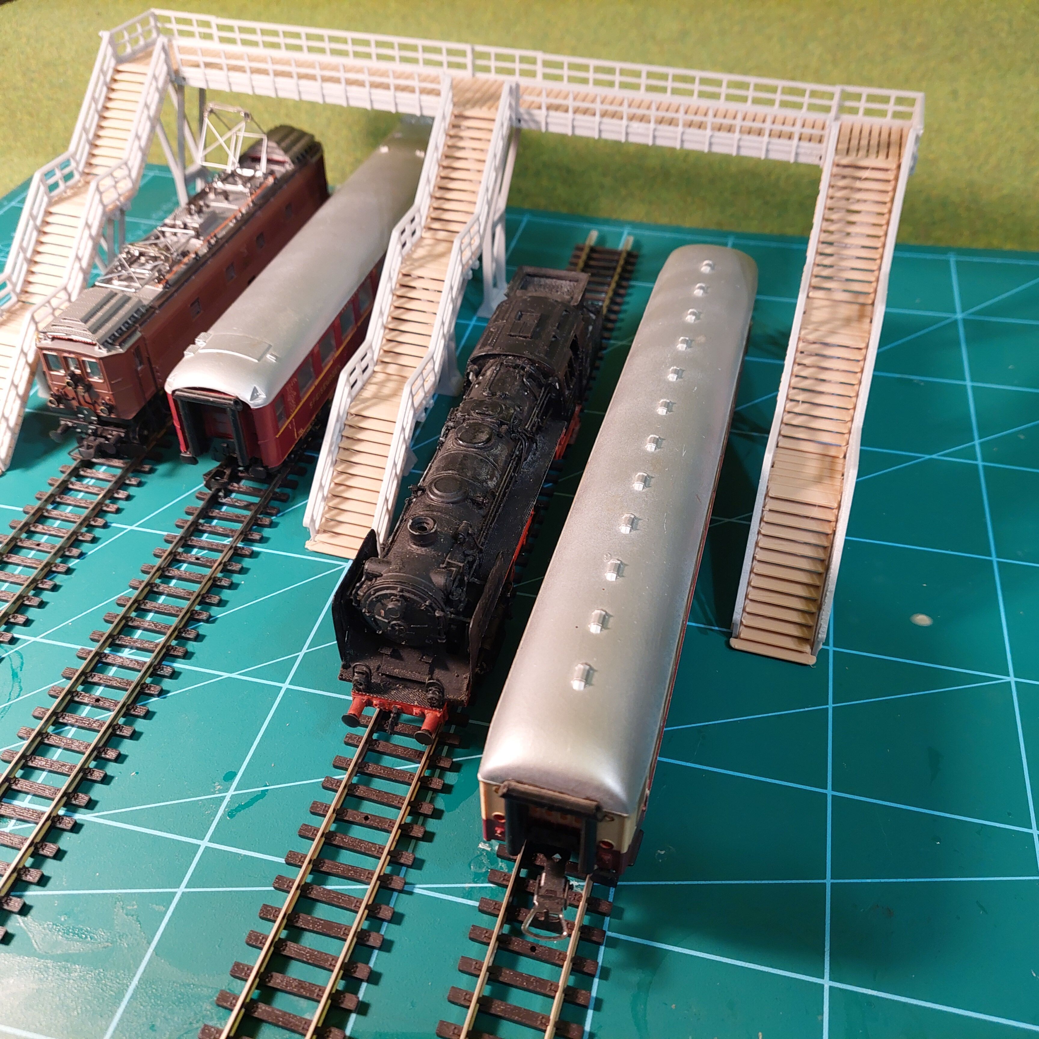 H0 scale Footbridge ver1 - FDM 3D print model_2