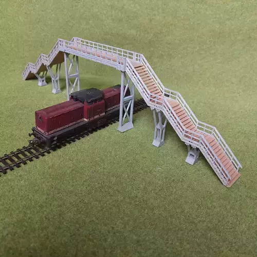 H0 scale Footbridge ver2 - FDM