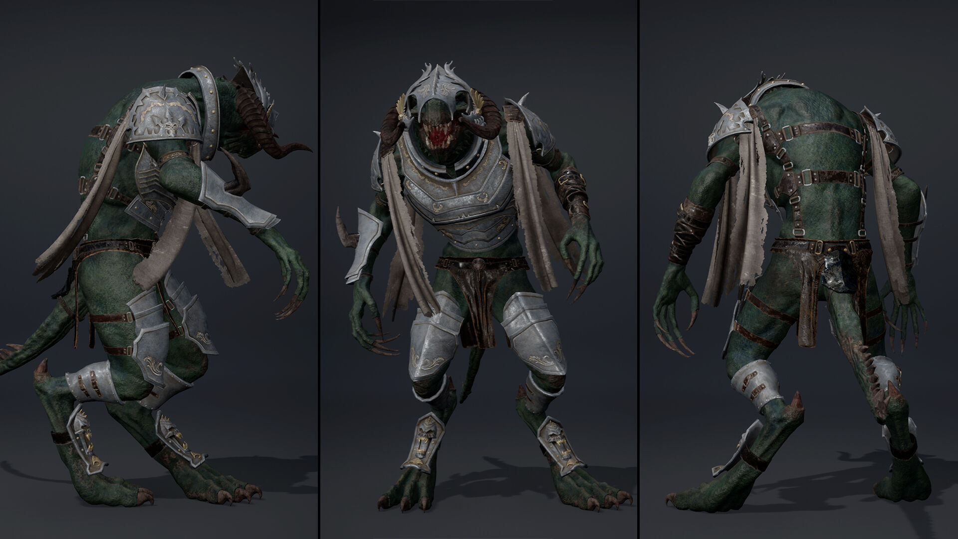 Ghost Swordman Arm1 Low-poly 3D model_9