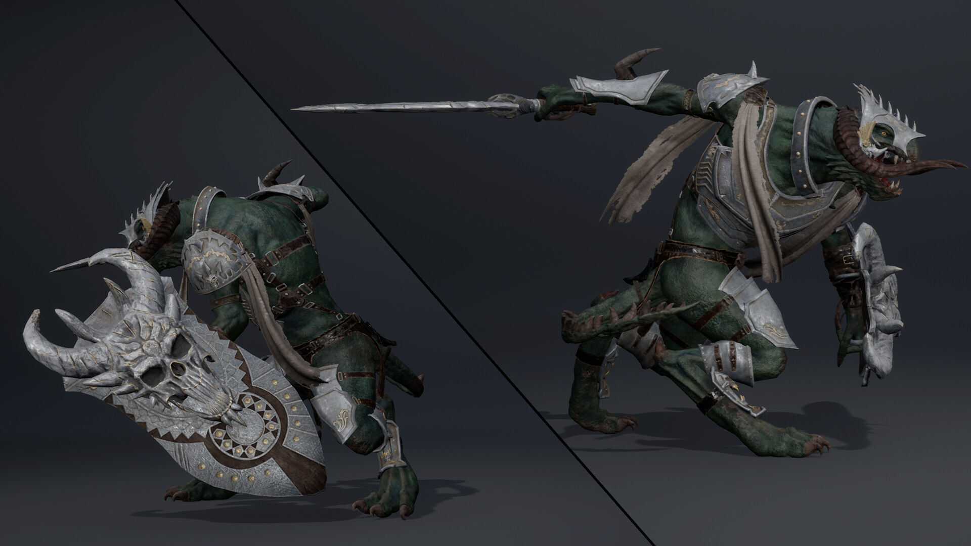 Ghost Swordman Arm1 Low-poly 3D model_6