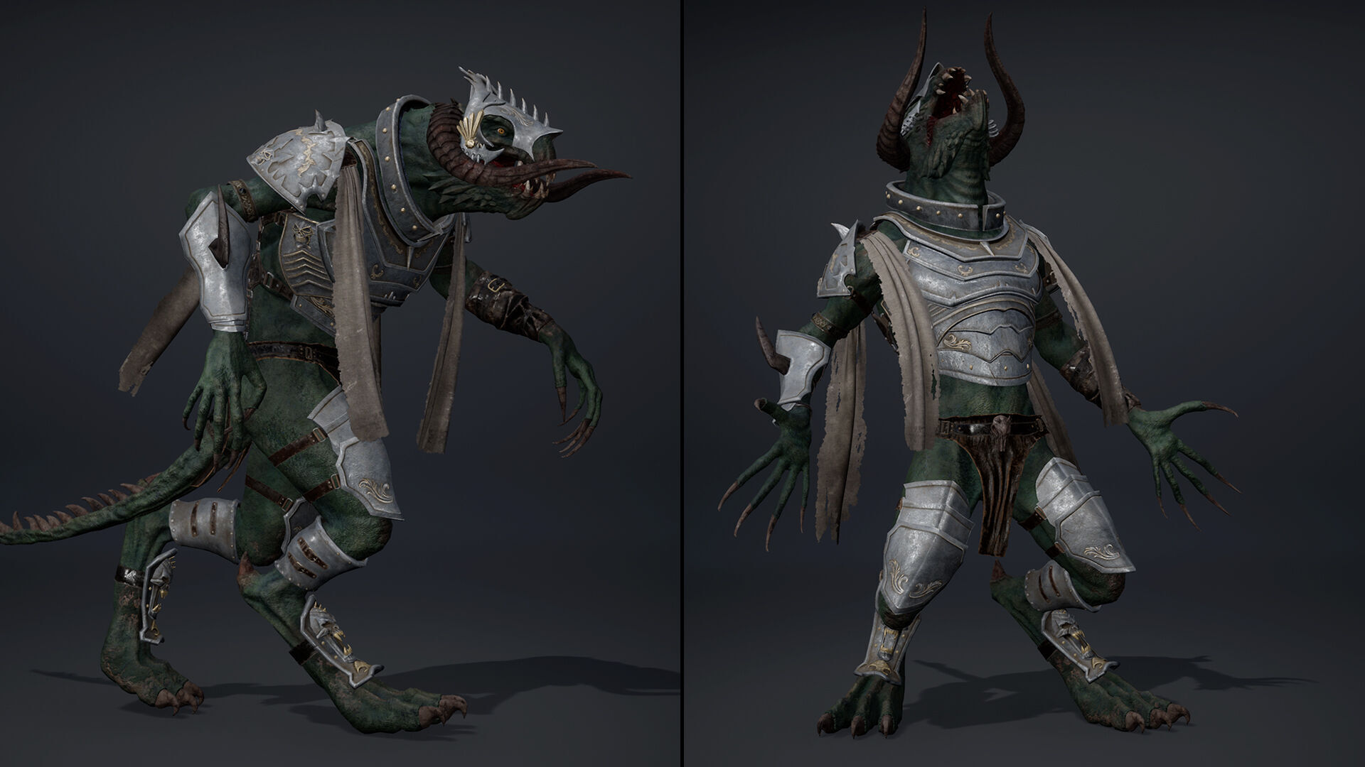 Ghost Swordman Arm1 Low-poly 3D model_11