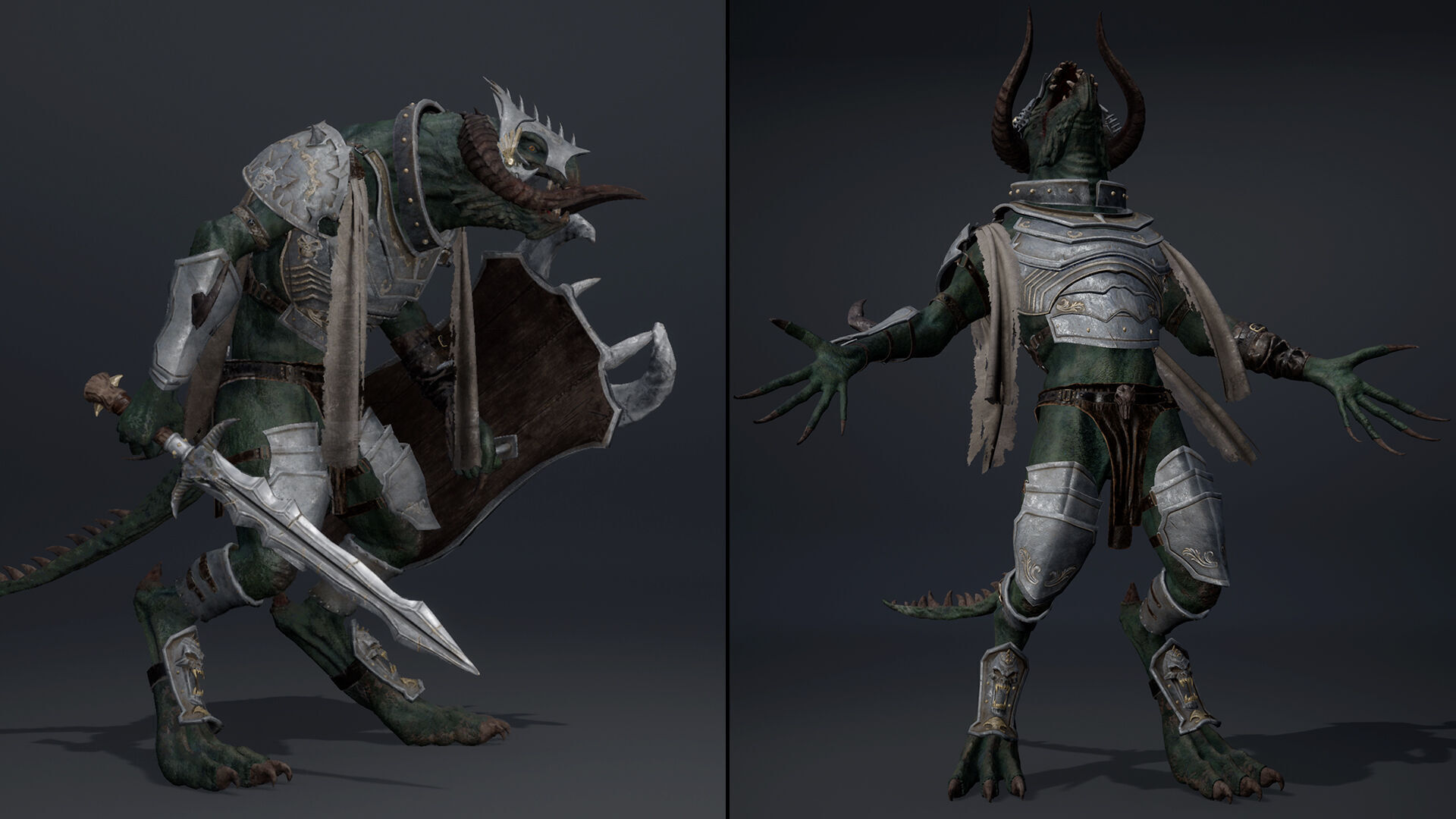 Ghost Swordman Arm1 Low-poly 3D model_8