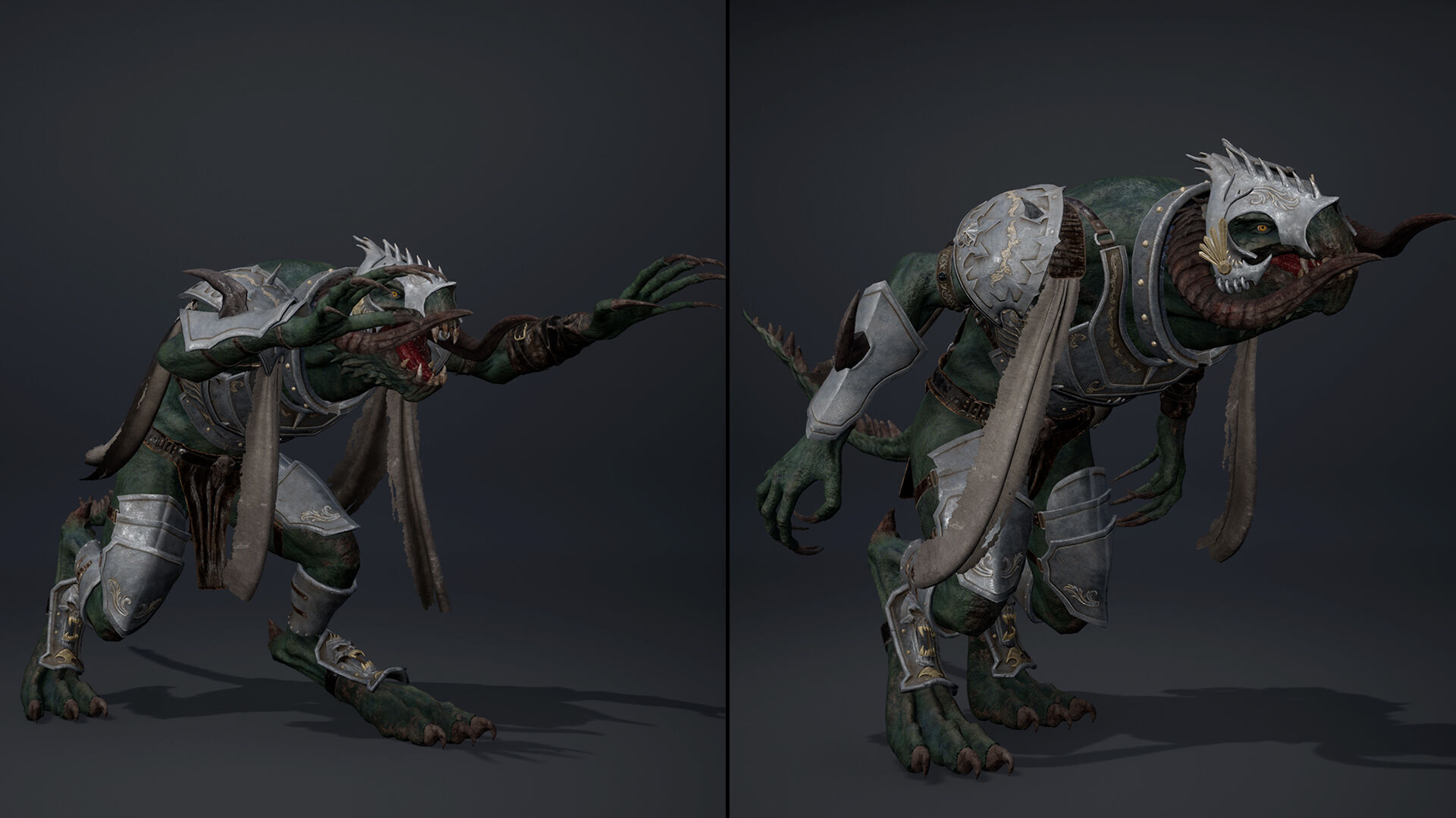 Ghost Swordman Arm1 Low-poly 3D model_13