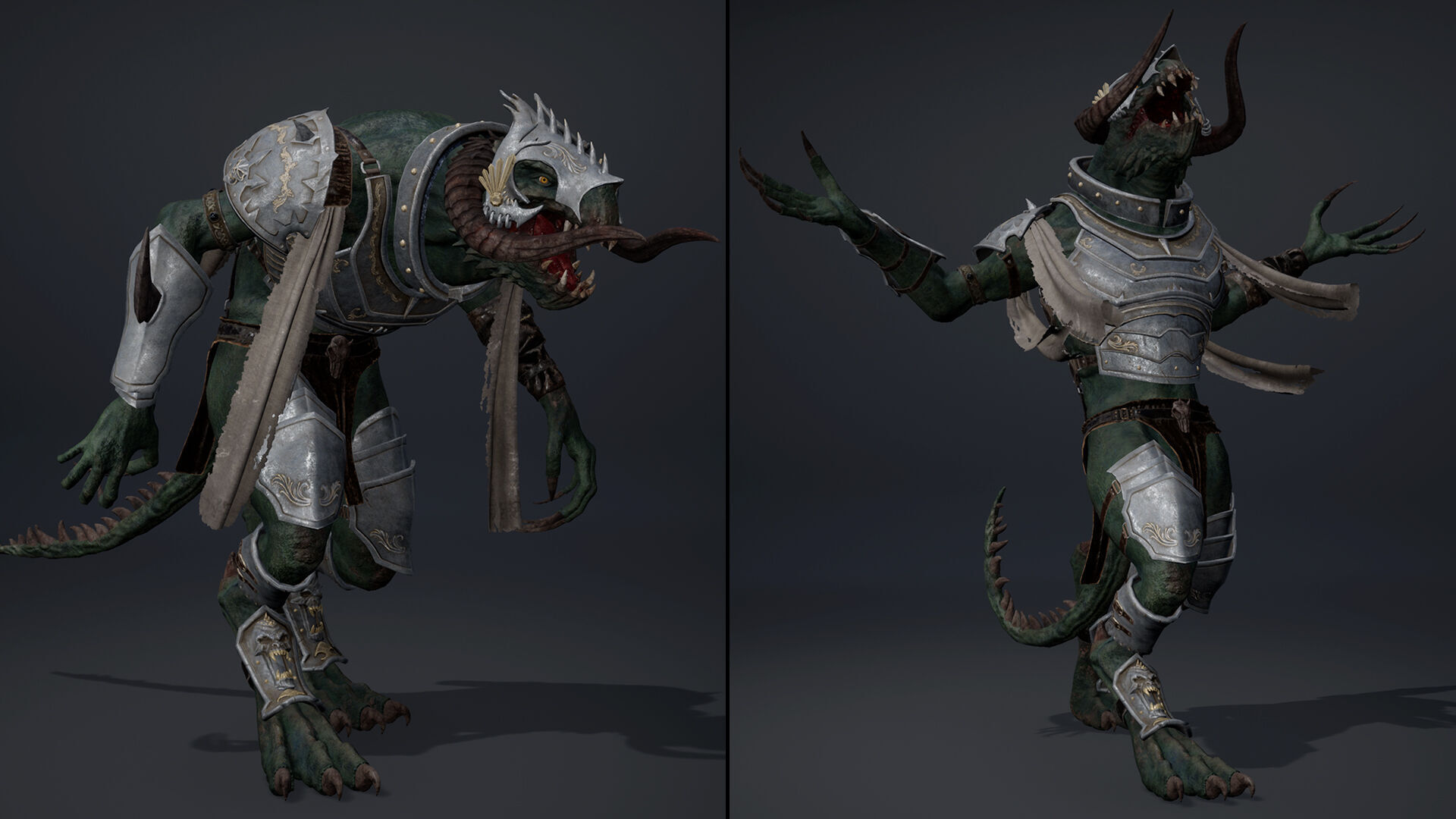 Ghost Swordman Arm1 Low-poly 3D model_14