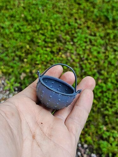 Viking iron caldron 3D print model